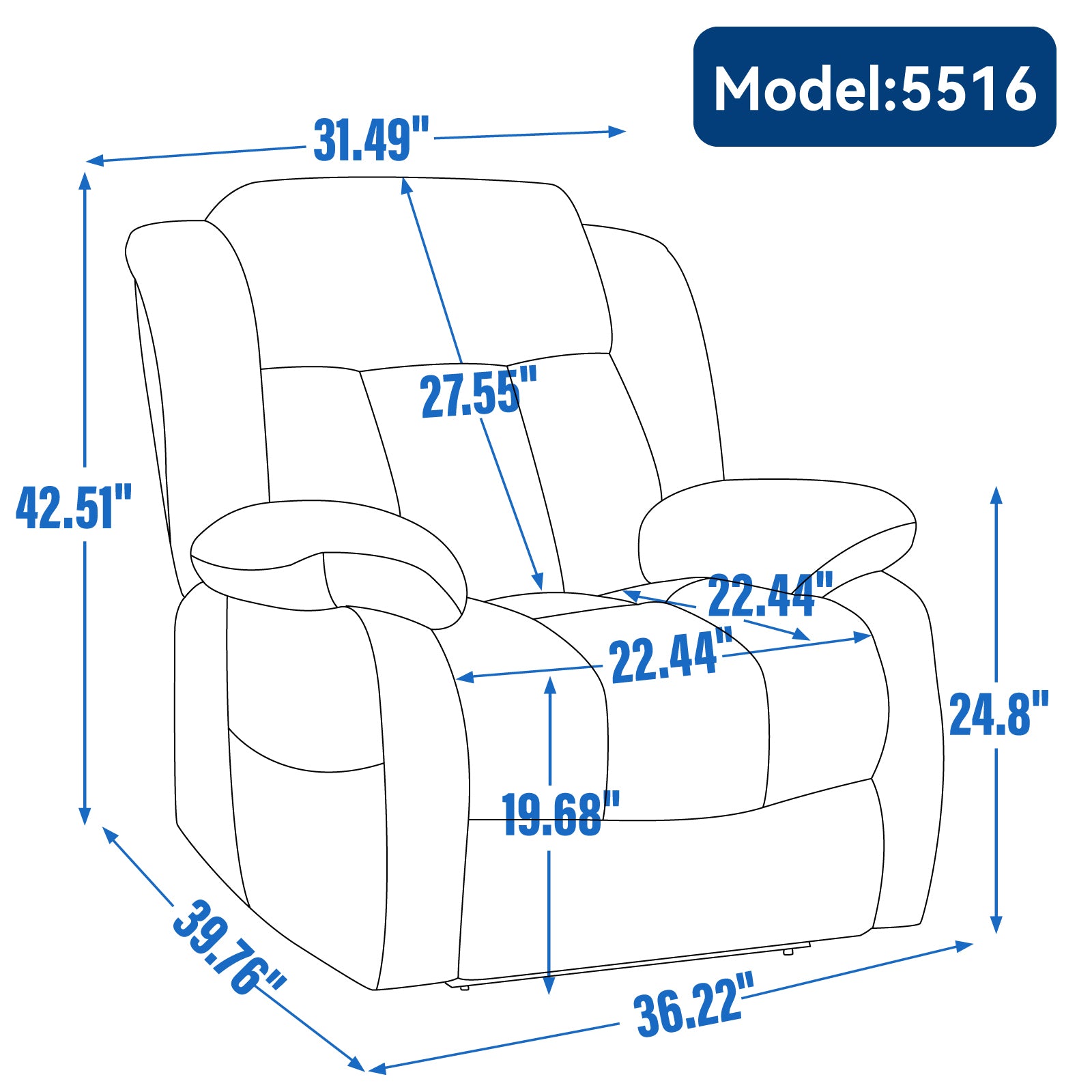 Dual Motor Infinite Position Up to 350 LBS Electric Medium size Genuine Leather Black Power Lift Recliner Chair with 8-Point Vibration Massage and Lumbar Heating