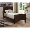 Cappuccino Twin Sleigh Bed