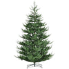 HOMCOM 9 Foot Artificial Christmas Tree, Pine Hinged Xmas Tree with 1939 Realistic Branches, Steel Base, Auto Open, Green