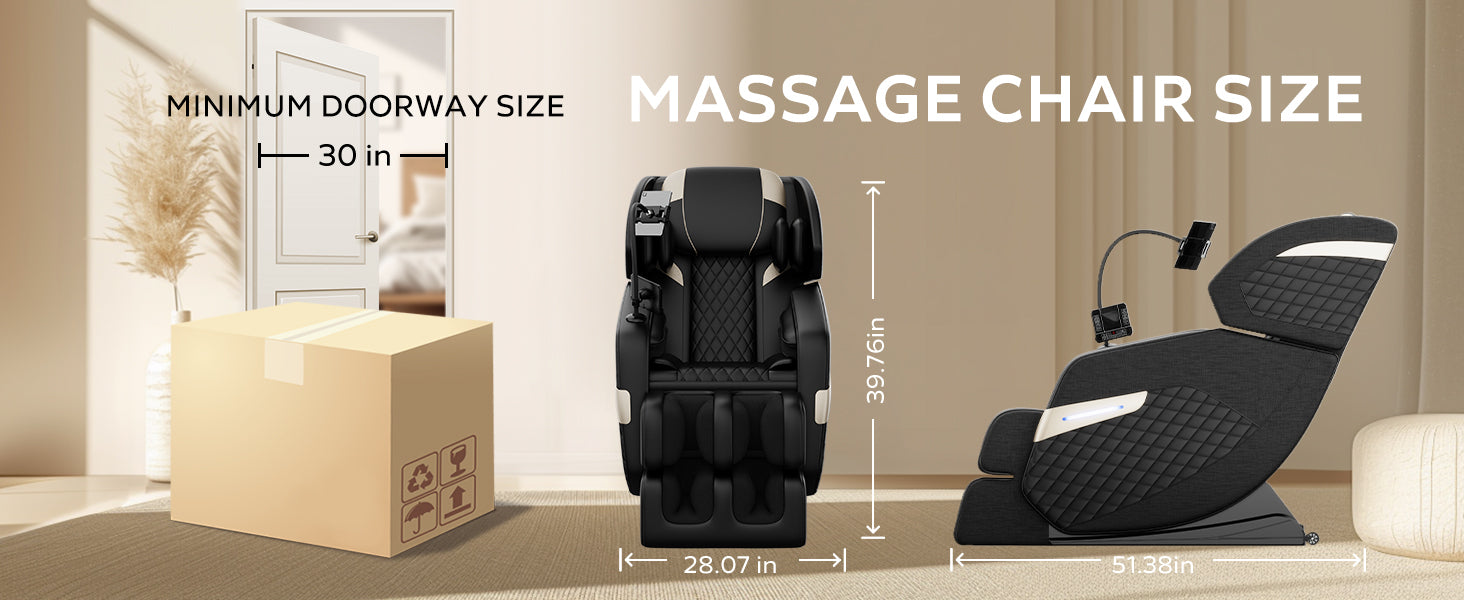 2024 Massage Chair Recliner with Zero Gravity with Full Body Air Pressure