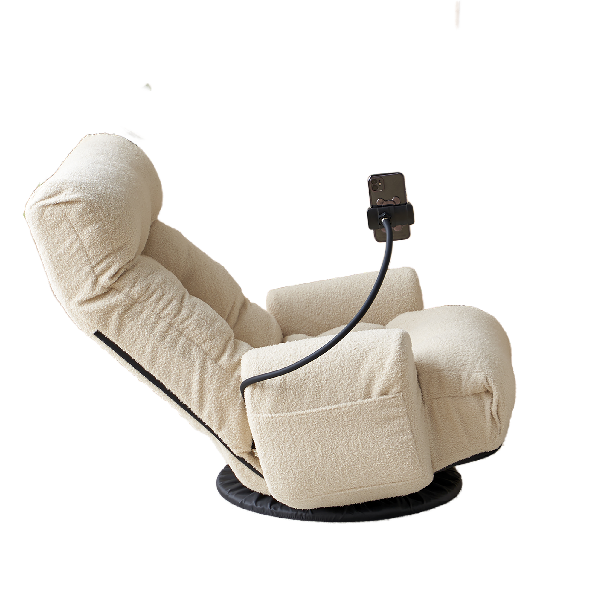 Adjustable head and waist, game chair, lounge chair in the living room, 360 degree rotatable sofa chair,Rotatable seat Leisure Chair deck chair