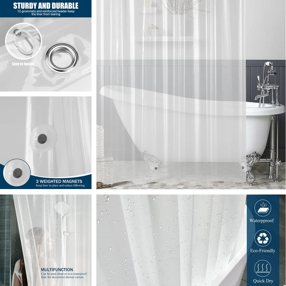 Efforest PEVA Shower Curtain Liner