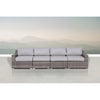 Fully Assembled 4-Piece Rattan Sectional Seating Set with Cushions