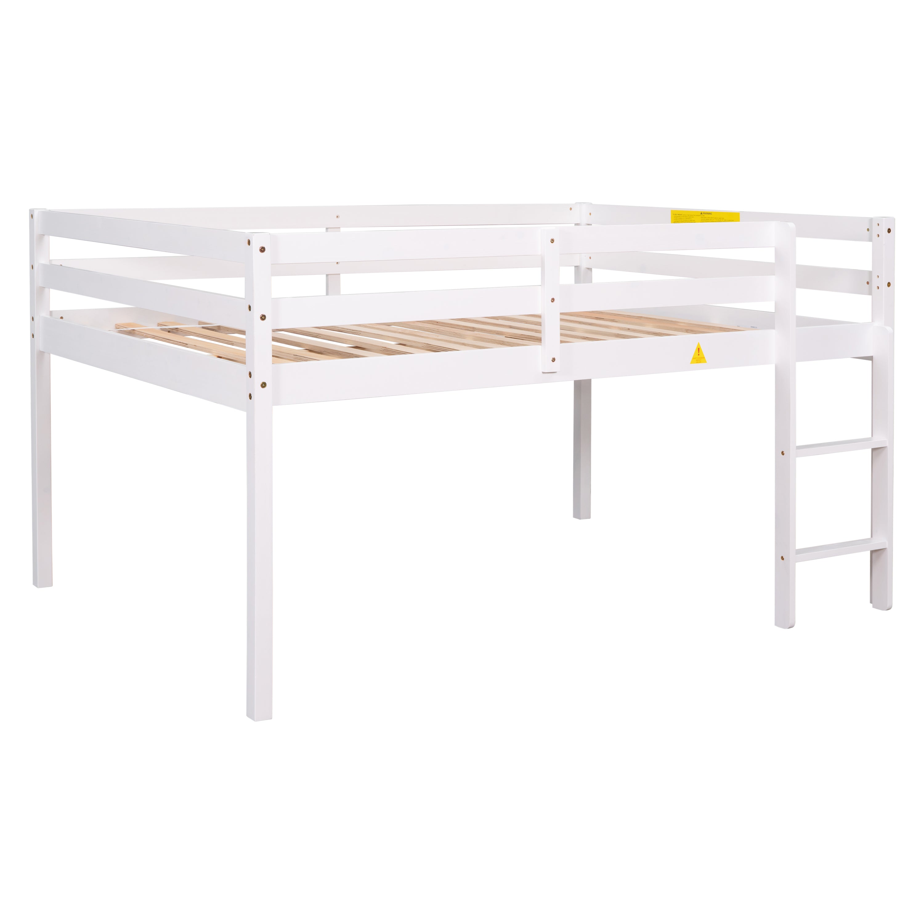 Full Loft Bed,White