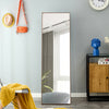 Brown Solid Wood Frame Full-length Mirror, Dressing Mirror, Bedroom Home Porch, Decorative Mirror, Clothing Store, Floor Mounted Large Mirror, Wall Mounted.63"*19"