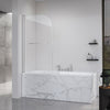 31 x 55 in Folding Bathtub Door - 31 x 55 in / Brushed Nickel view 1
