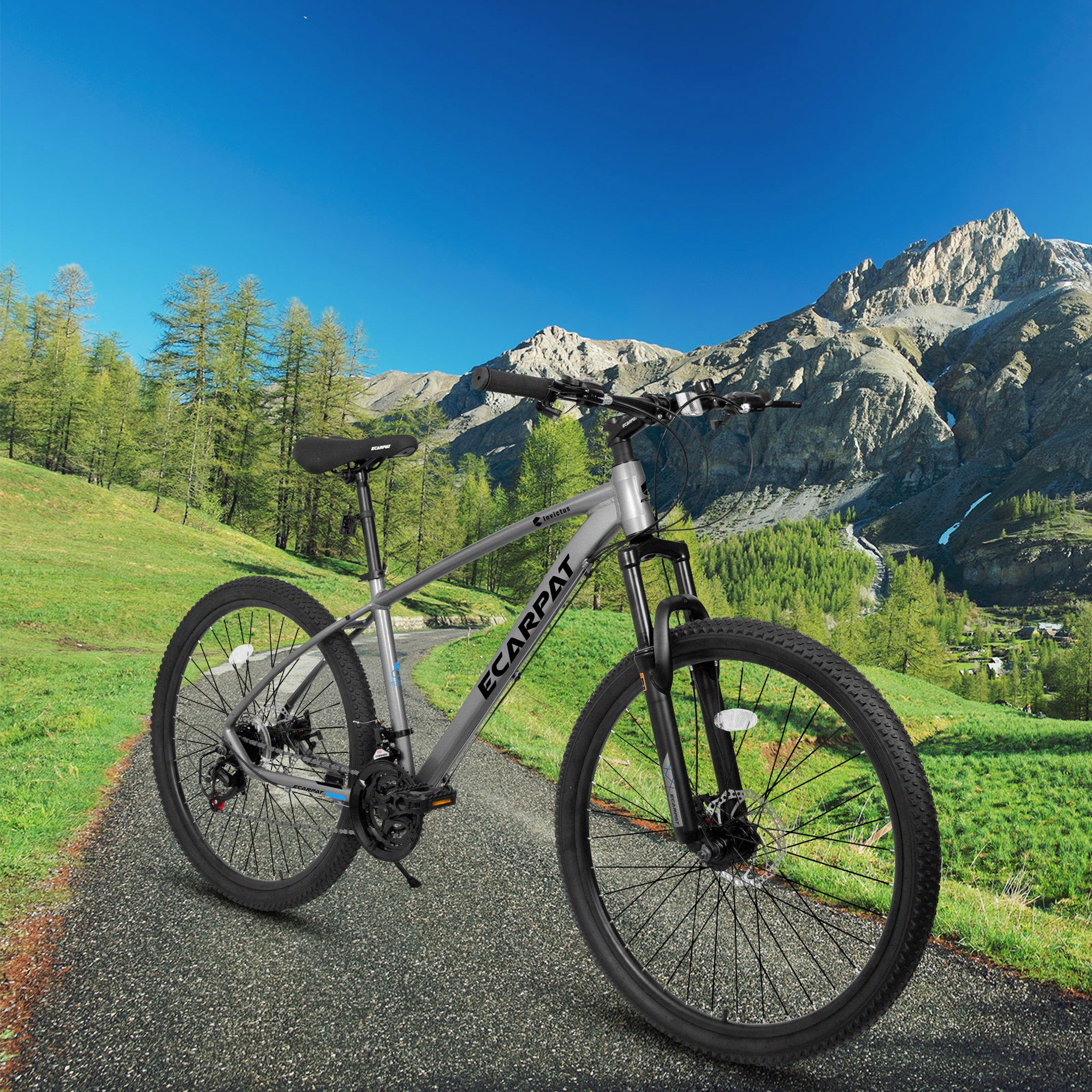 A2757 27 Inch Mountain Bike 21 Speed, Suspension Fork, Aluminum Frame Disc Brake, Mountain biking for both men and women.