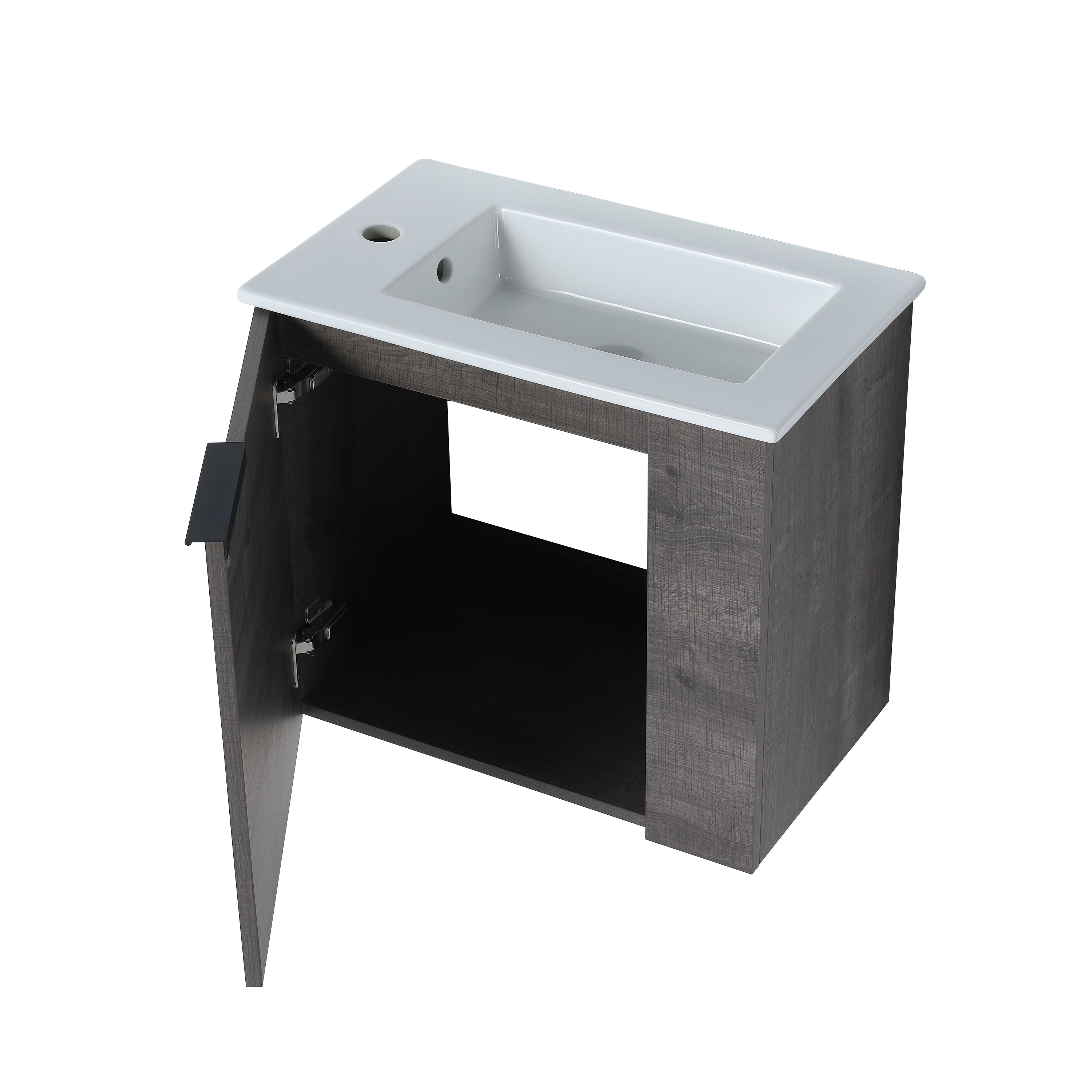 Bathroom Vanity with Sink 22 Inch for Small Bathroom,Floating Bathroom Vanity with Soft Close Door,Small Bathroom Vanity with Sink, 22x13 (KD-Packing)