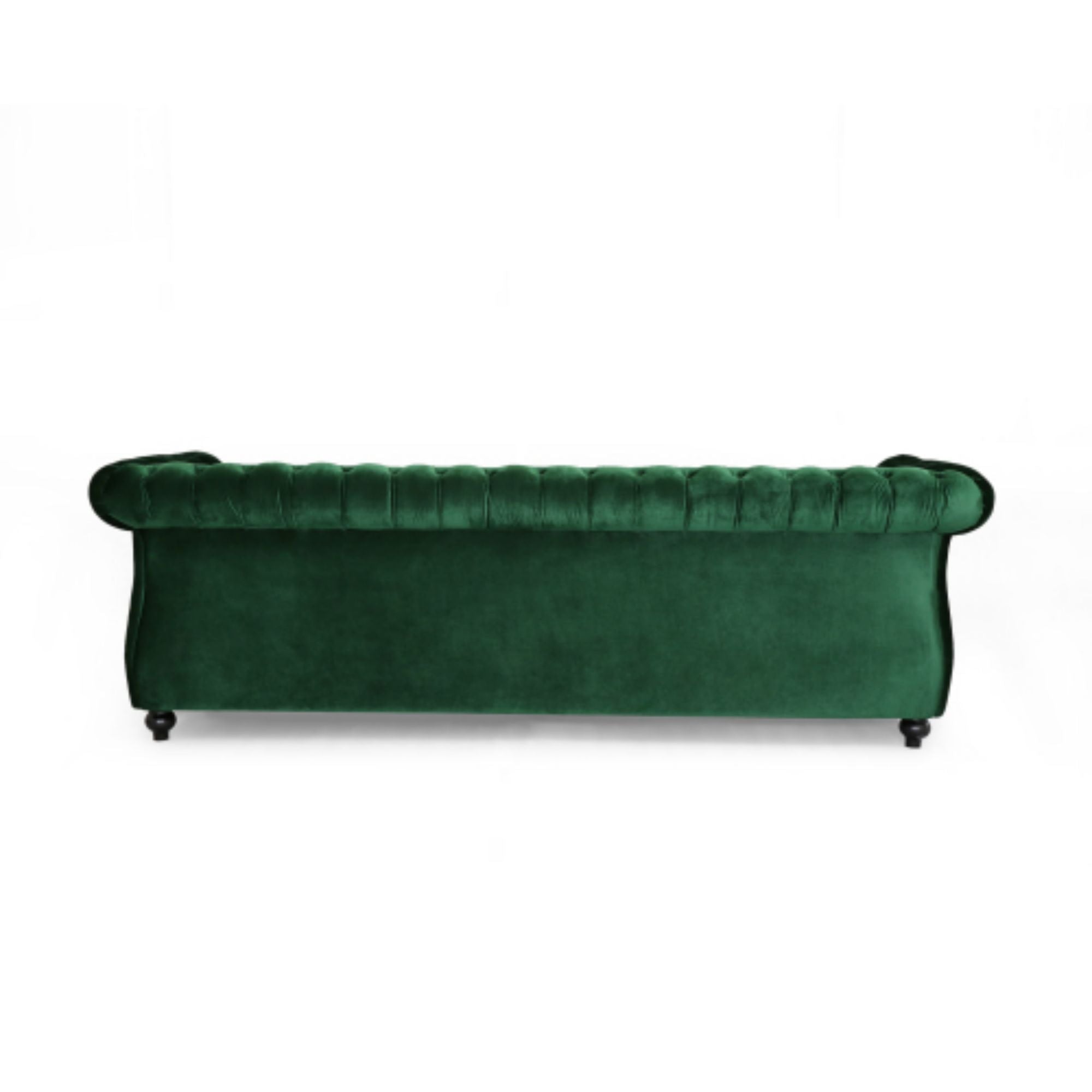 Durable 3-Seater Emerald Velvet Sofa, Combining Luxurious Comfort with Timeless Design, Perfect for Elegant Living Spaces, Featuring Plush Upholstery for Relaxation and a Touch of Sophisticated Style