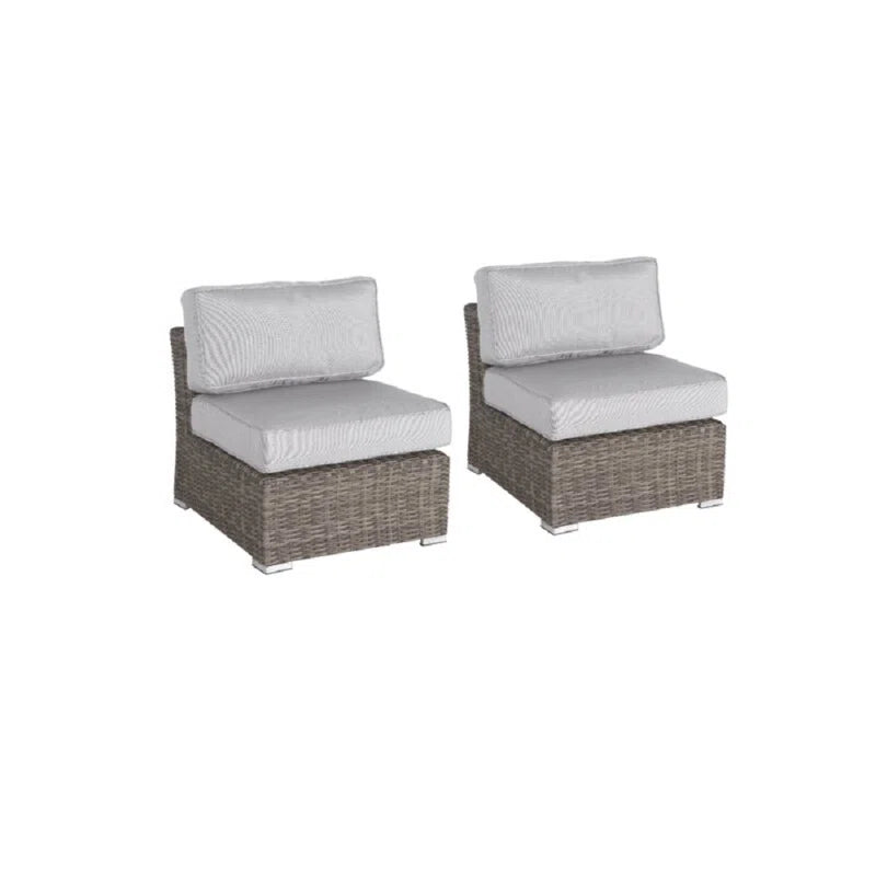 Fully Assembled Outdoor Wicker Patio Sofa - Quick Setup Pre-Assembled Patio Furniture