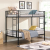 METAL BUNK BED BLACK