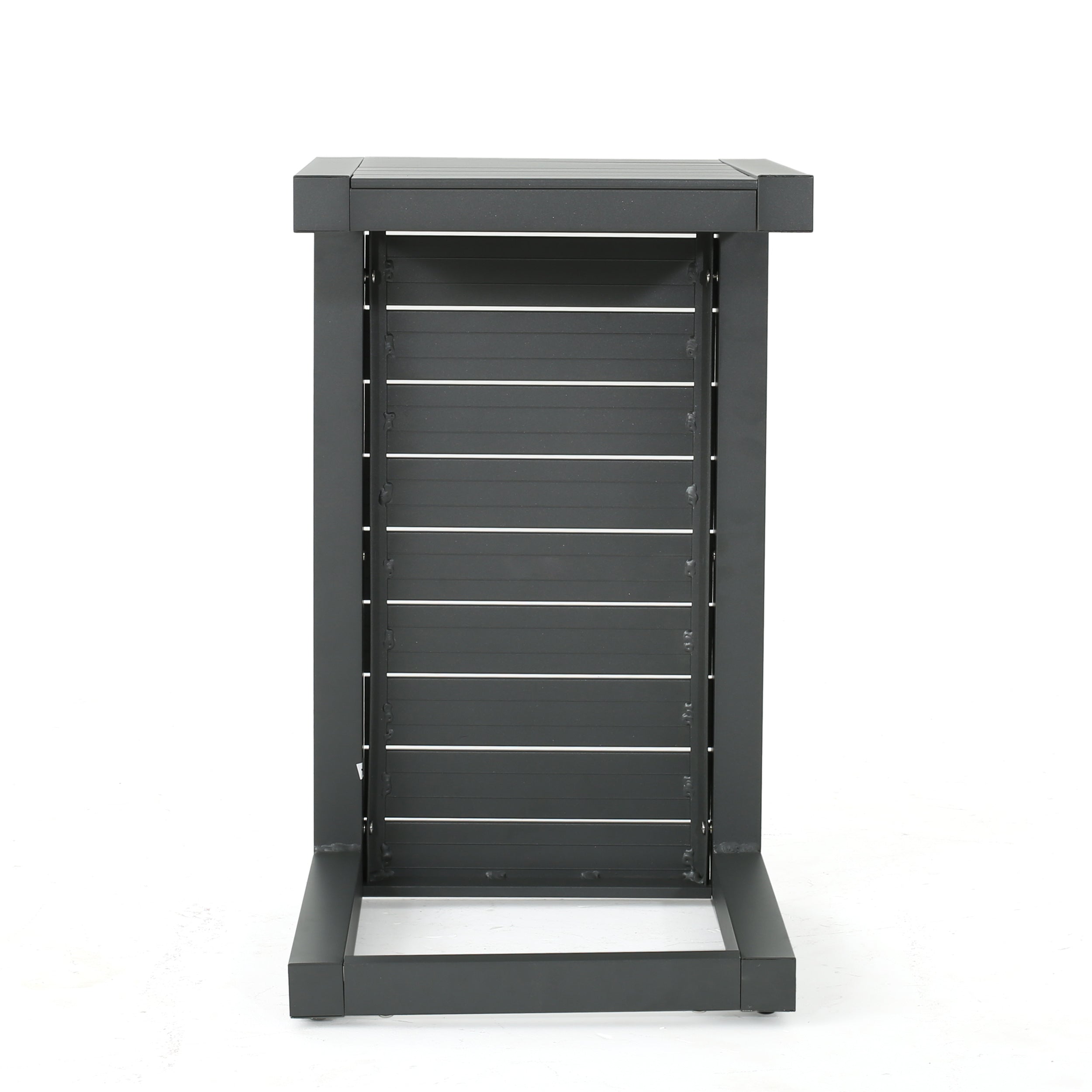 CAPE CORAL ALU C-SHAPED TABLE GREY