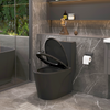 One Piece Toilet 1.1/1.60 GPF Dual-Flush, Water-Saving Elongated Comfort Height Floor Mounted, Soft Close Seat, 1000 Gram Map Flushing Score Toilet, Matte Black 23T01-MB-1