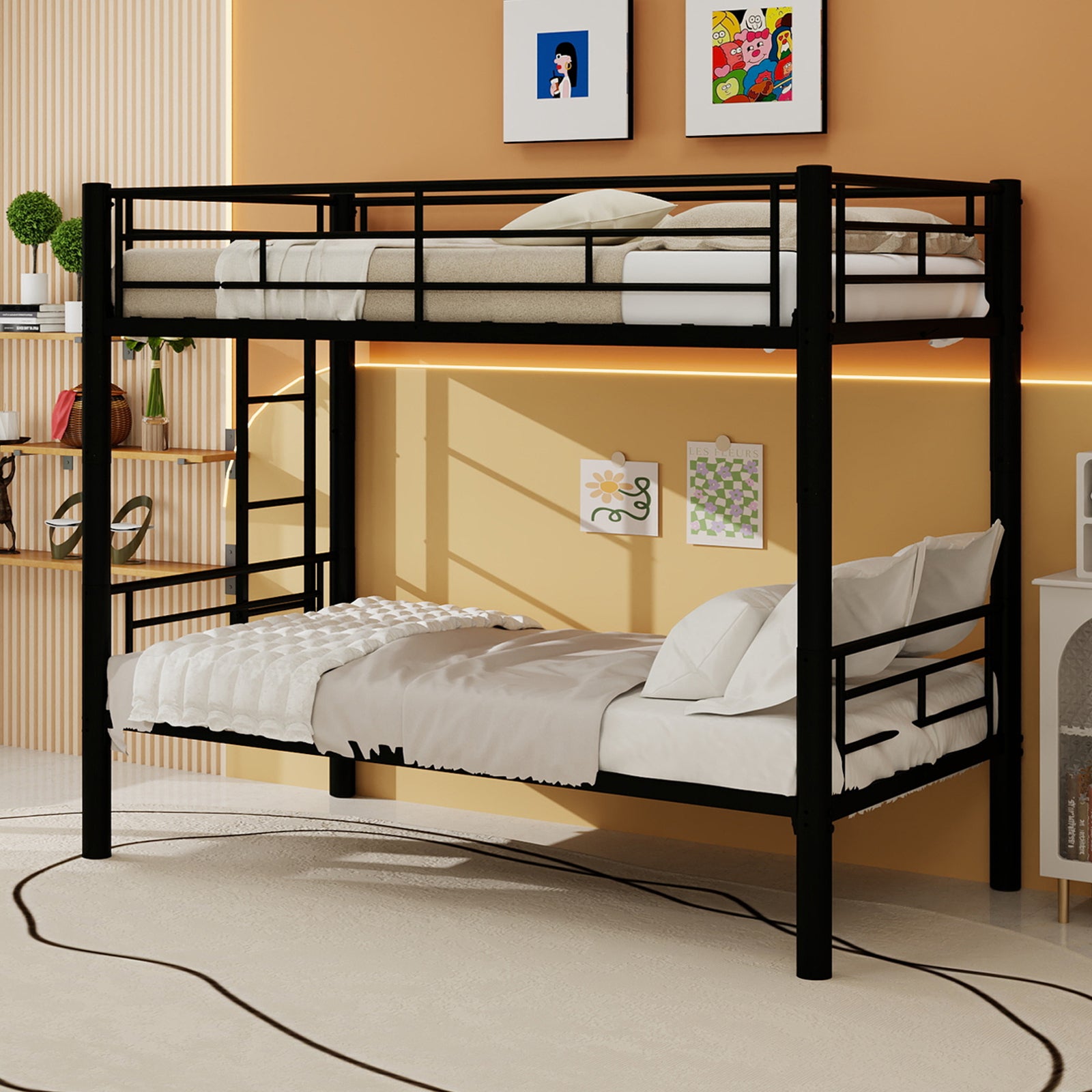 Twin Over Twin Convertible Metal Bunk Bed — supplier product image 3