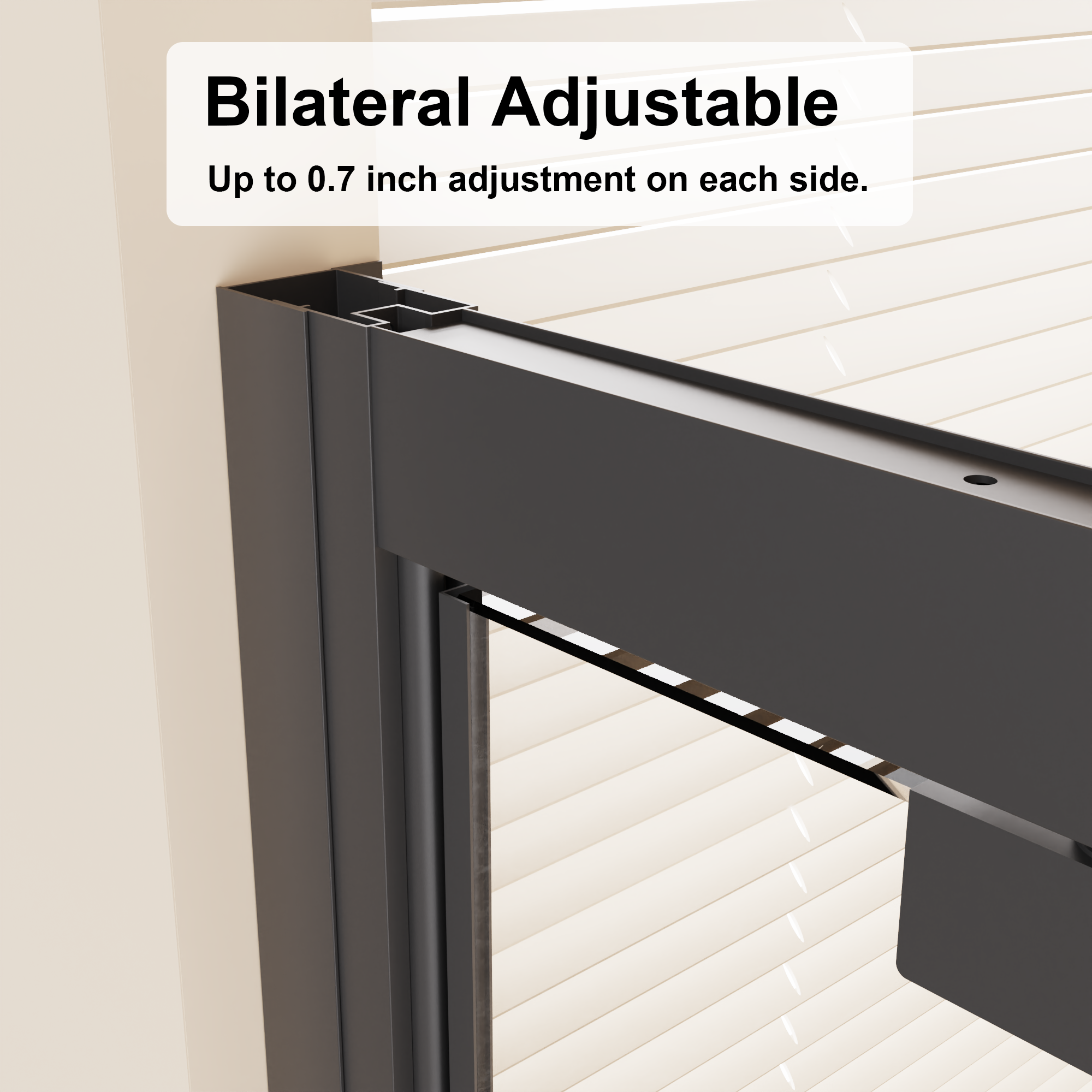 30-32 x 72 in Bifold Pivot Shower Door - 30 x 72 in / Matte Black view 6