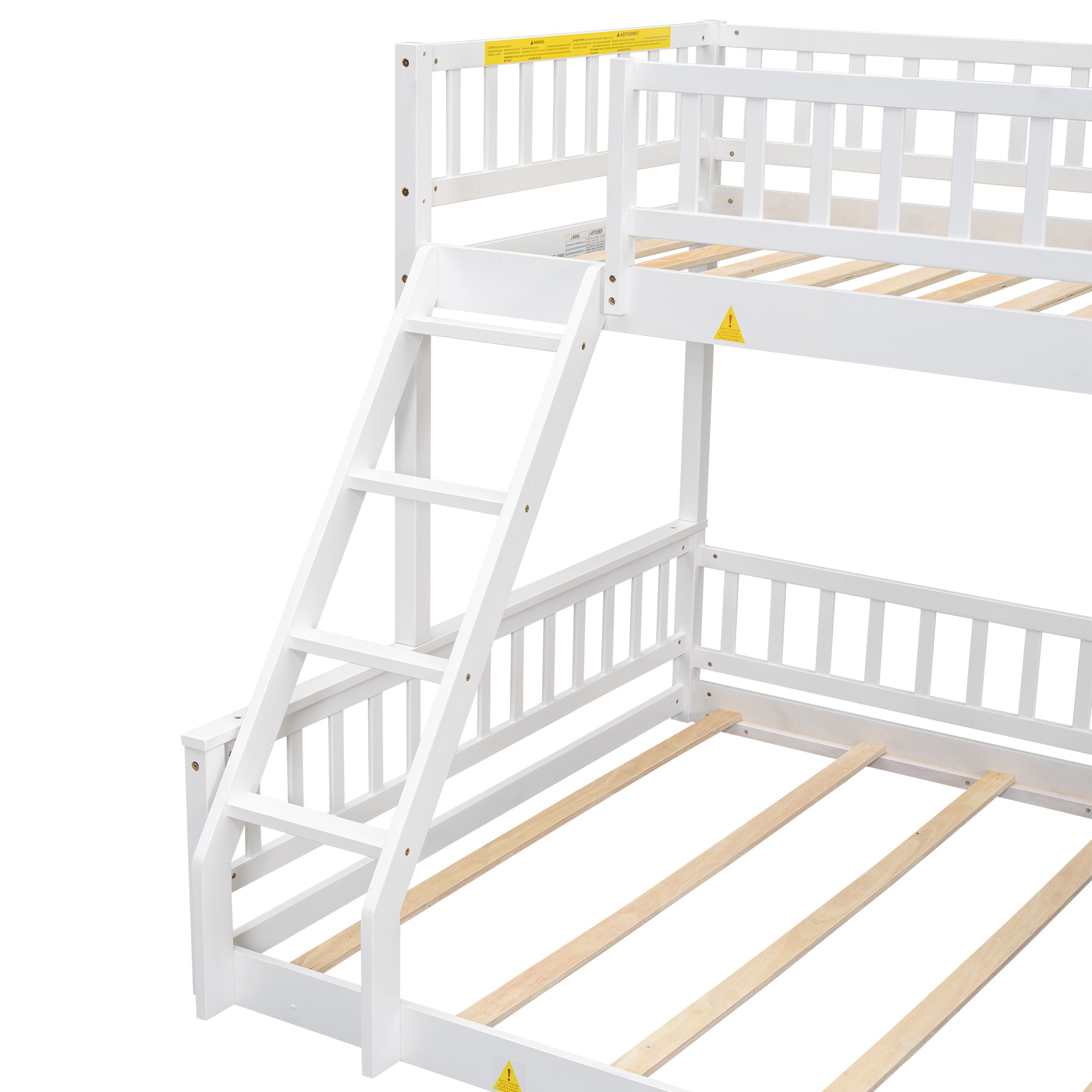 Twin XL over Queen Bunk Bed with Ladder, White — supplier product image 7