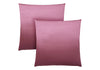 Pillows, Set Of 2, 18 X 18 Square, Insert Included, Decorative Throw, Accent, Sofa, Couch, Bedroom, Pink Hypoallergenic Polyester, Modern