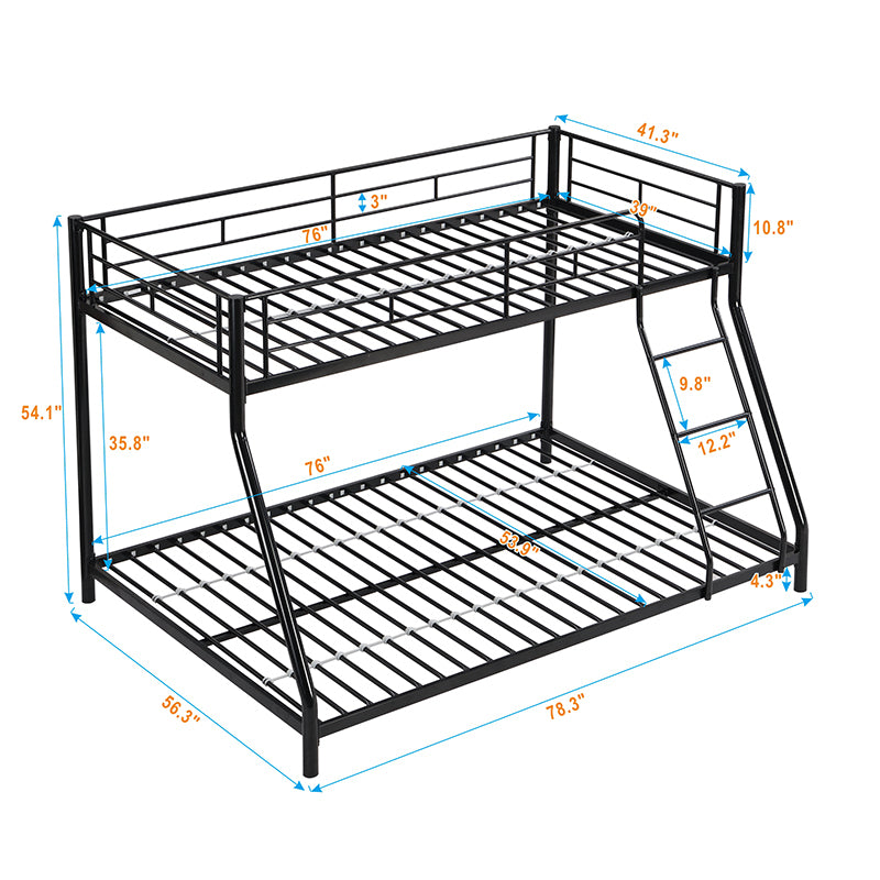 METAL BUNK  BED  TF  BLACK