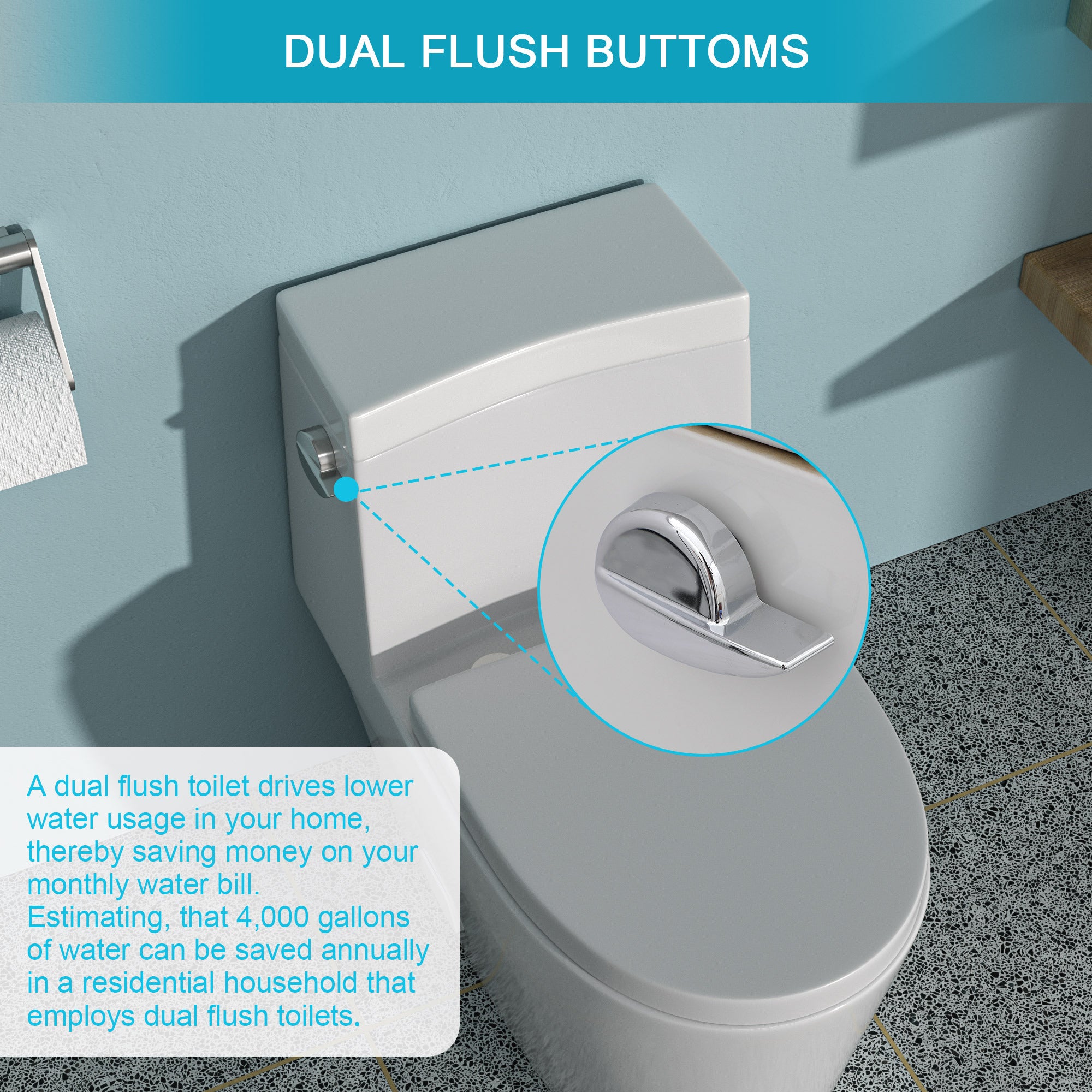 Ceramic One Piece Toilet,Single Flush with Soft Clsoing Seat