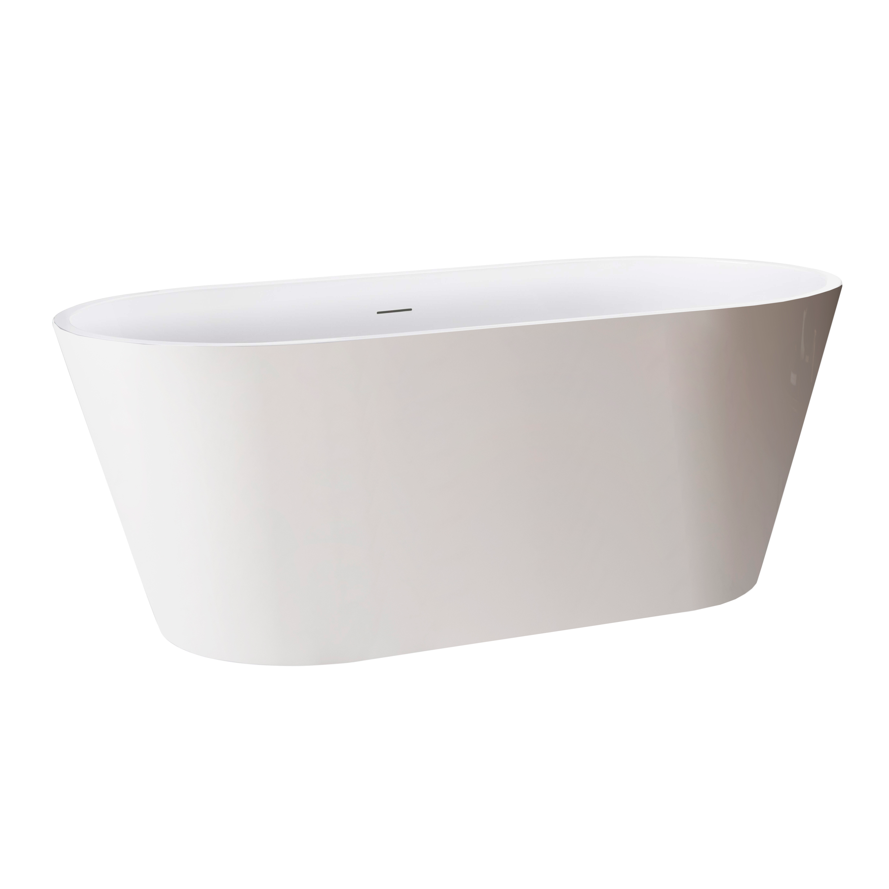 54" Acrylic Freestanding Soaking Bathtub-54‘’-white