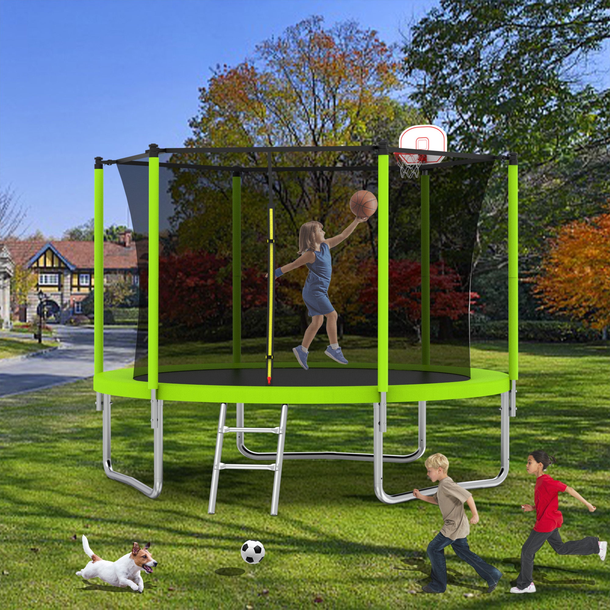 8FT TRAMPOLINE Green