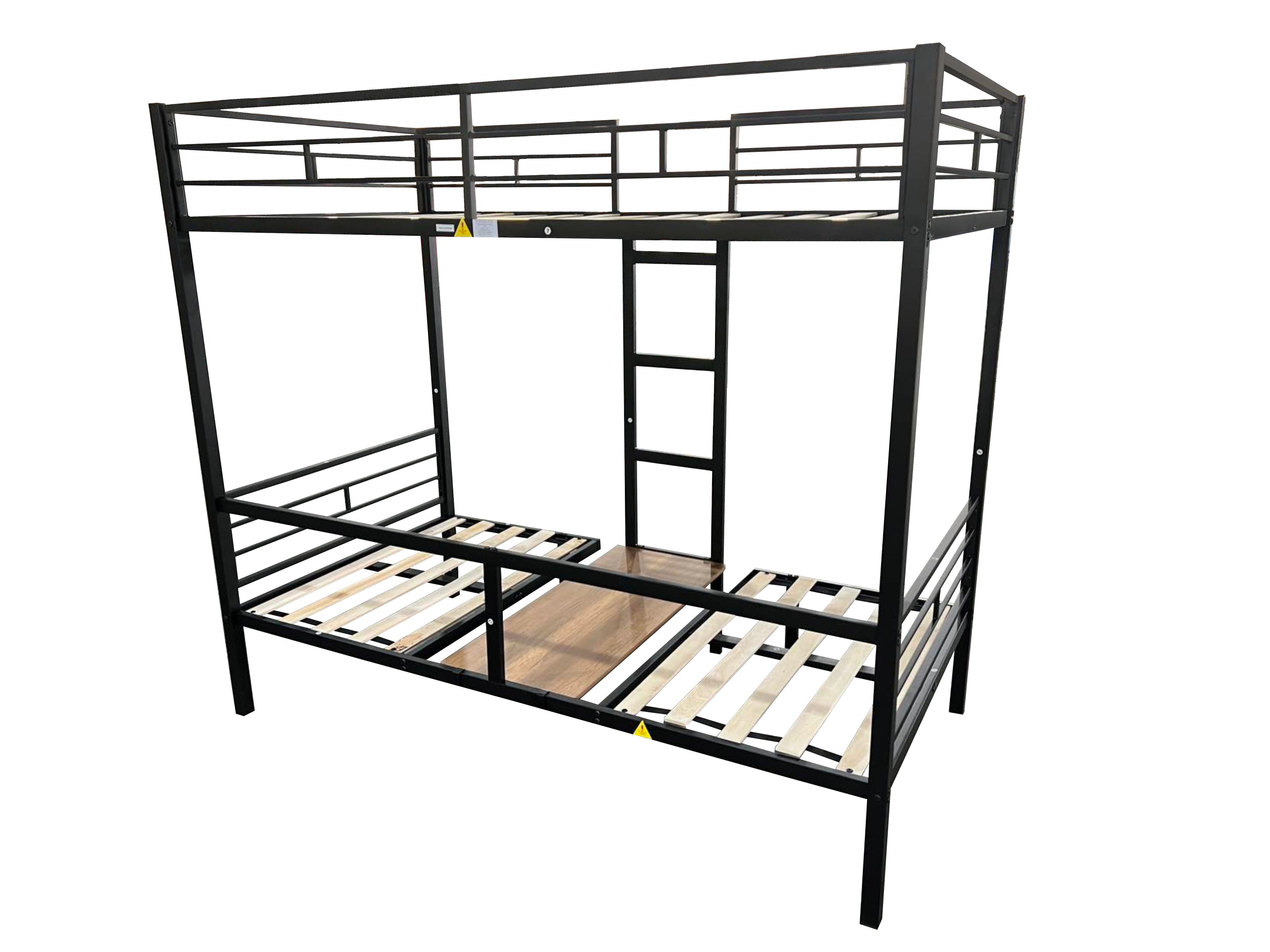 Twin Size Loft Bed with Table Sets Transformable to Twin over Twin Bunk