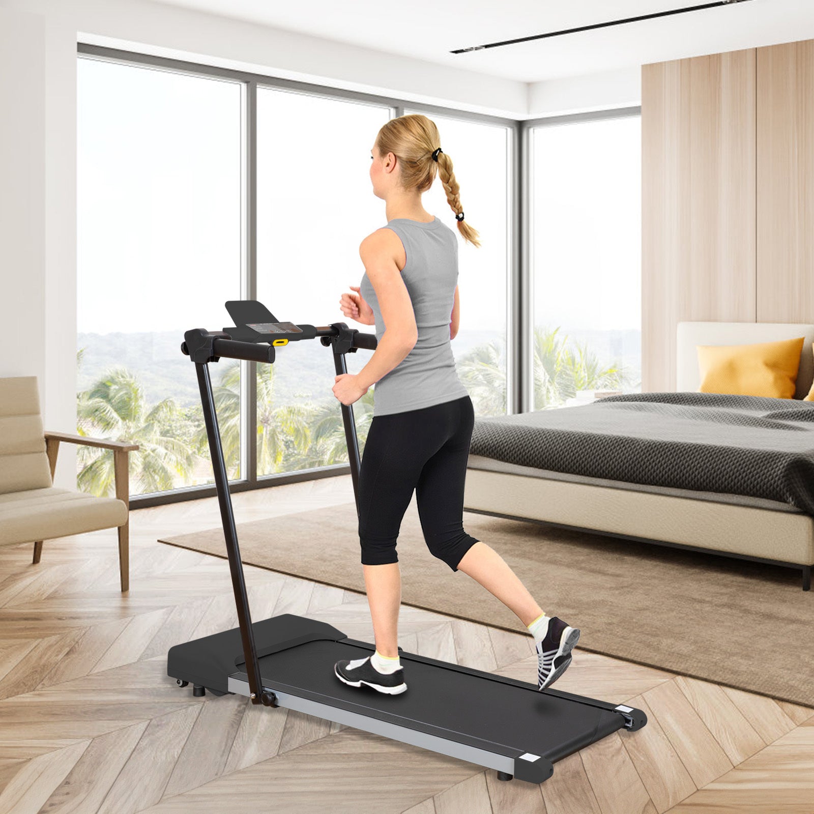 Treadmills for Home, Treadmill with LED for Walking & Running