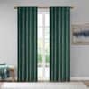 Room Darkening Poly Velvet Rod Pocket/Back Tab Curtain Panel Pair(2 Pcs Window Panels)