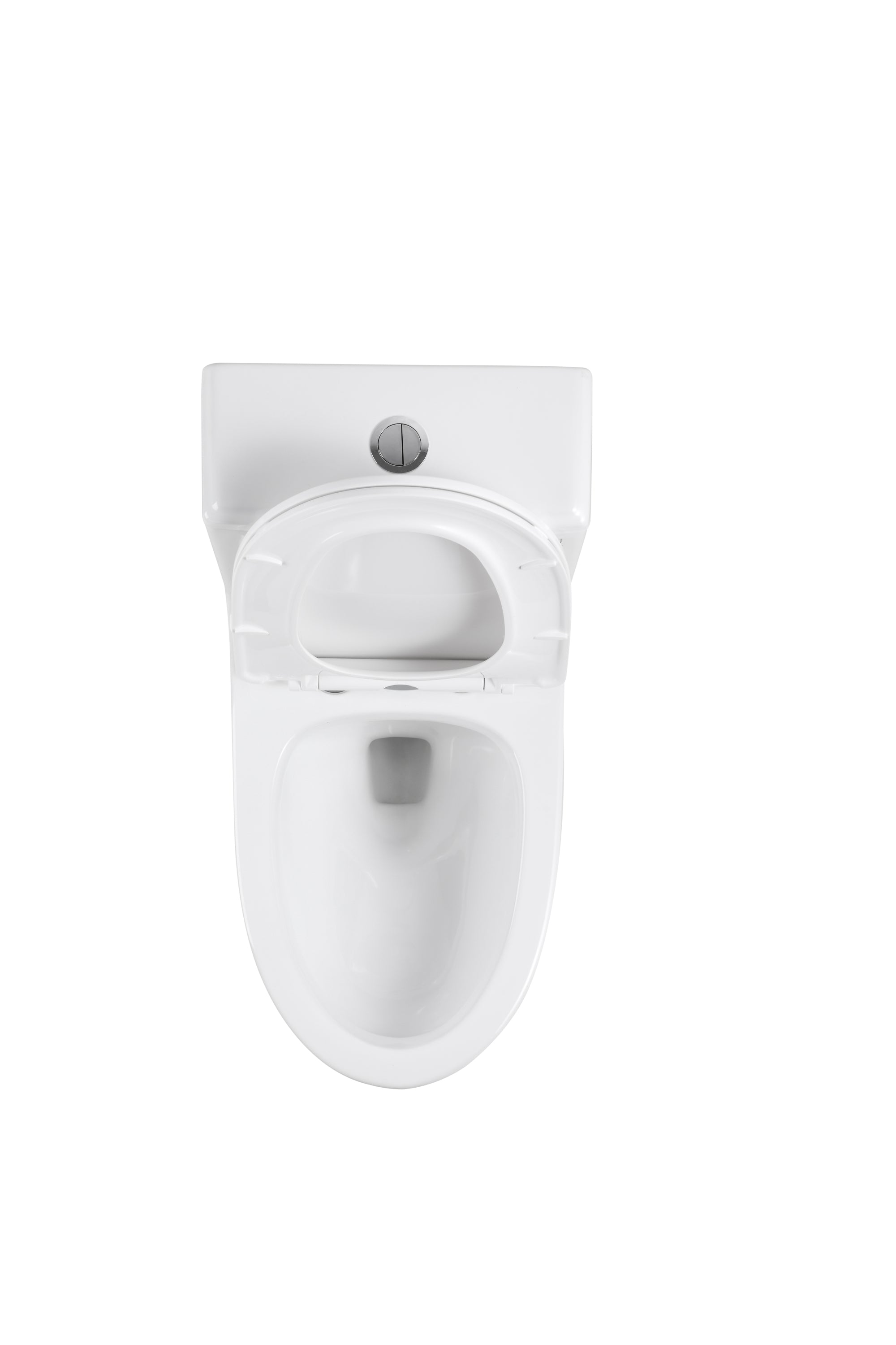 1.1/1.6 GPF Elongated Comfort Height Super Quite Flushing Floor Mounted One-Piece Toilet, CUPC Certified, WaterSense Cetified, Ceramic, White Color, Soft Close Seat