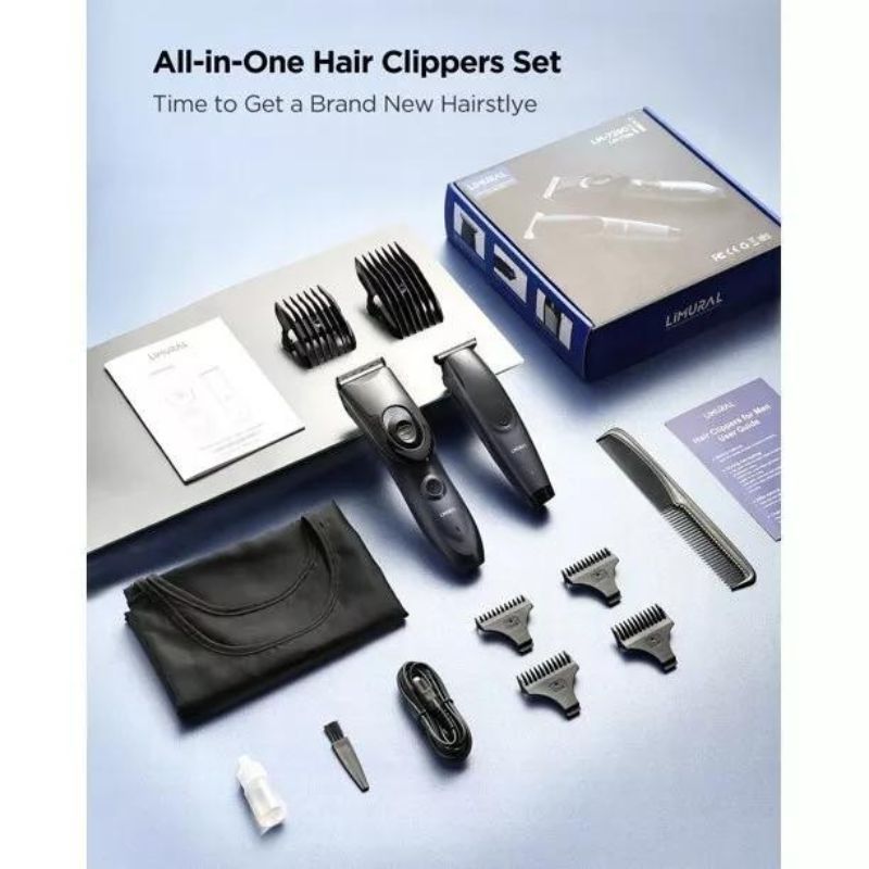 Hair Clippers for Men Professional Electric Cordless Beard Trimmer Kit Limural