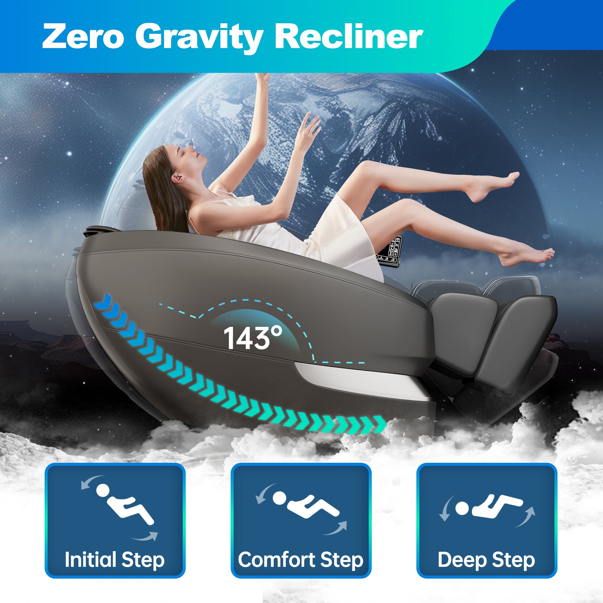 2024 Massage Chair Full Body, Shiatsu Massage Chair Recliner with Airbag Massage, LCD Touch Screen, Lower Back and Calf Heating, Customizable Features and Zero Gravity Modes (Black)