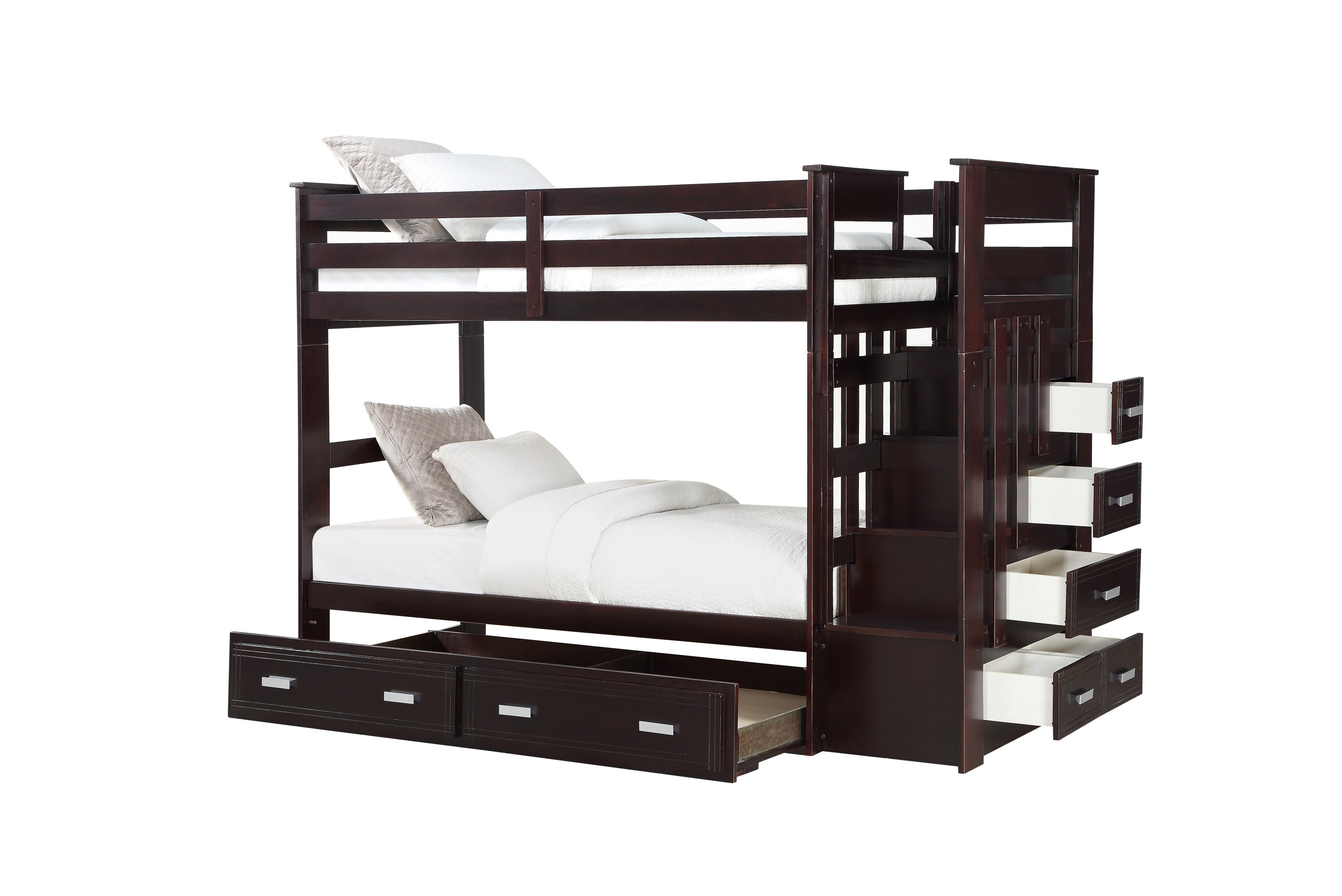 ACME Allentown Bunk Bed (T/T) w/Trundle, Espresso 10170W