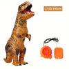 Adult Funny Full Body Dress-up Cosplay T-rex Dinosaur Inflatable Costume for Women Men Halloween Party Dino Performance Costumes