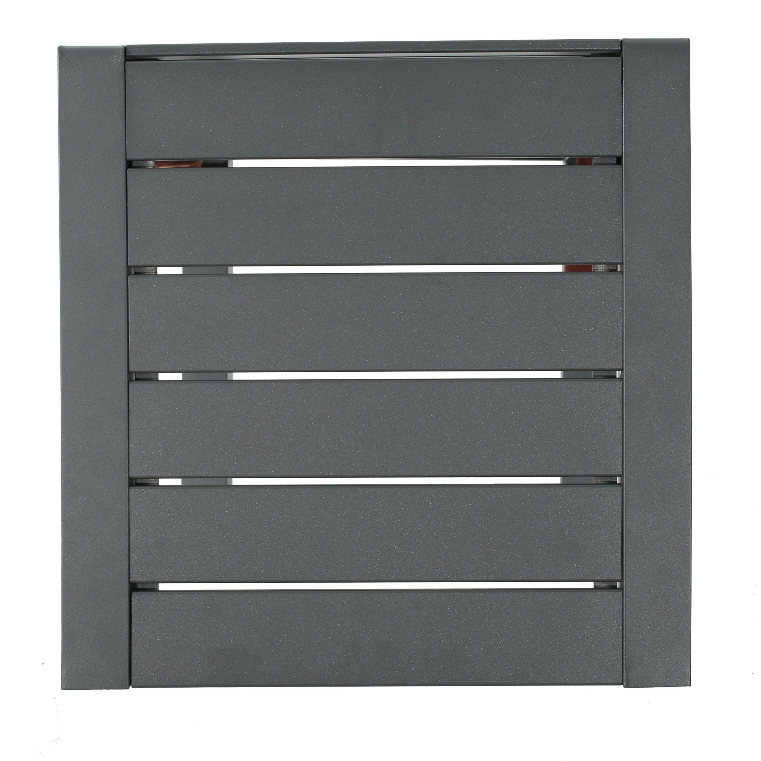 CAPE CORAL ALU C-SHAPED TABLE GREY