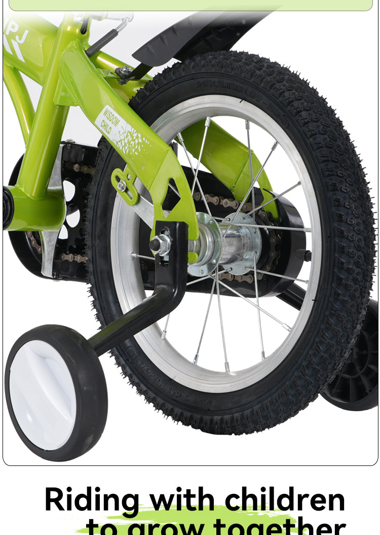 FKZNPJ 16 inch sporty kids bike with training wheels and stand Adjustable saddle Suitable for boys and girls aged 4-8 years tall Height 41-46 inches Available in a variety of colors