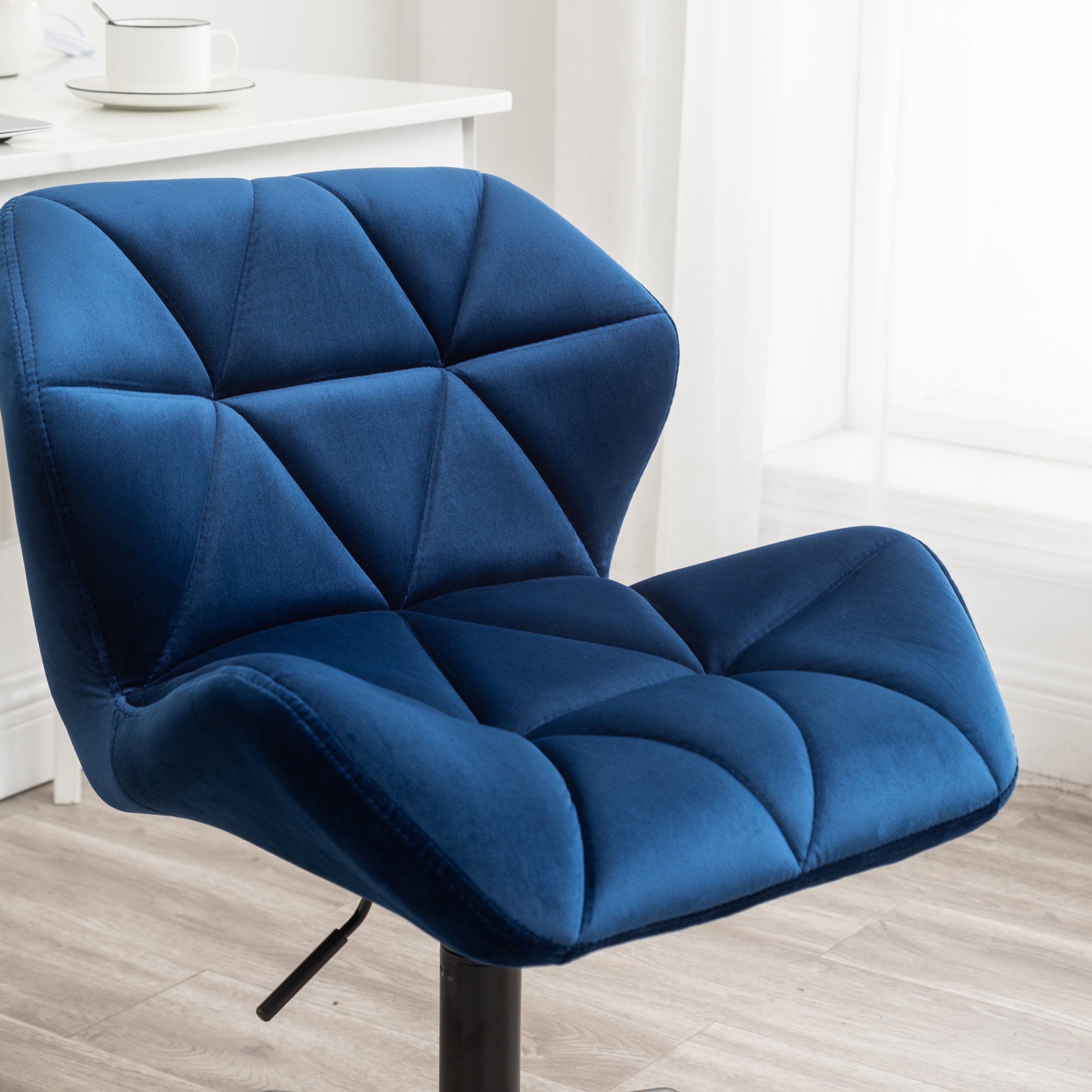 Eldon Diamond Tufted Adjustable Swivel Office Chair, Blue