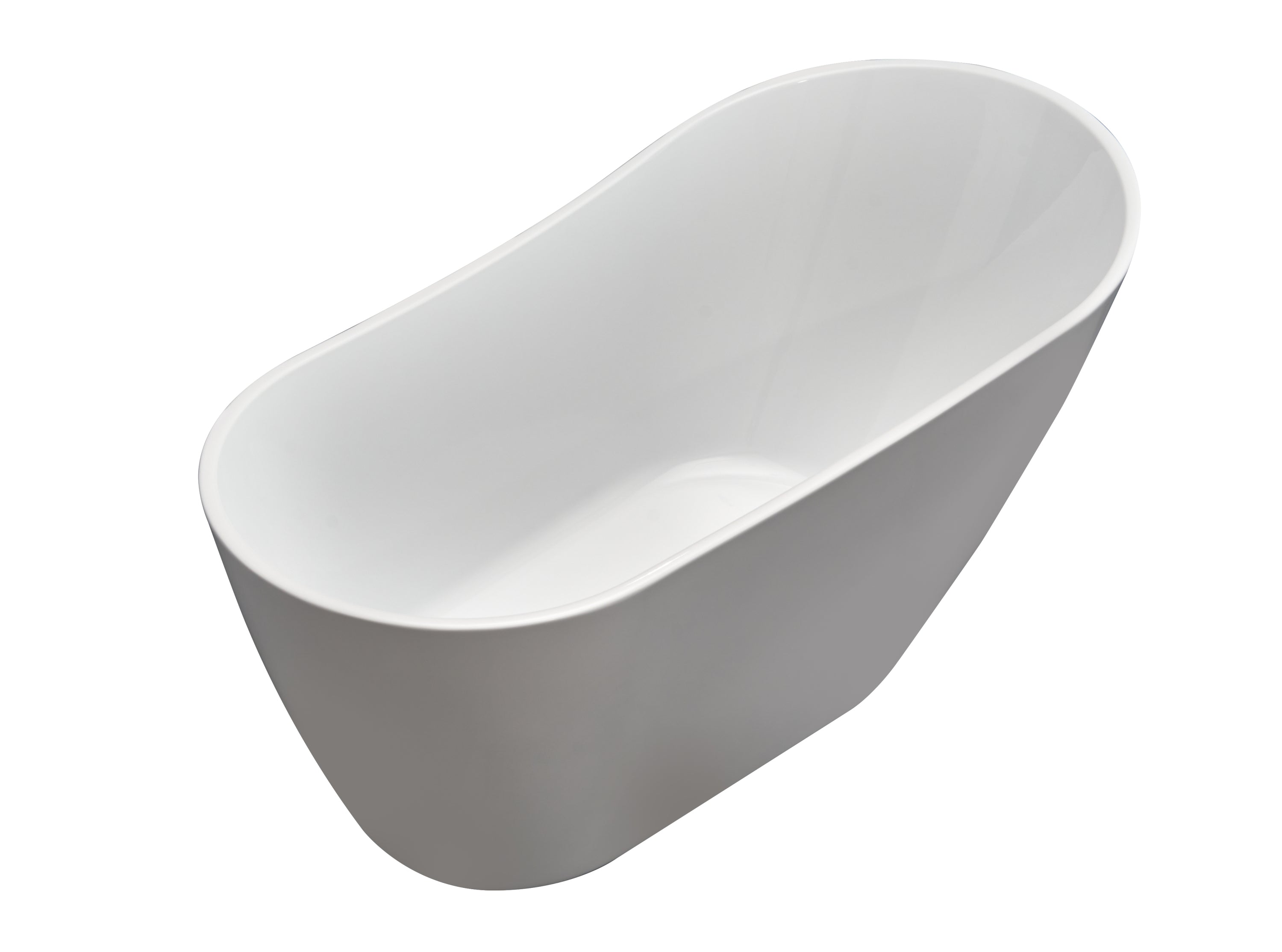 54" Acrylic Freestanding Soaking Bathtub-55 white