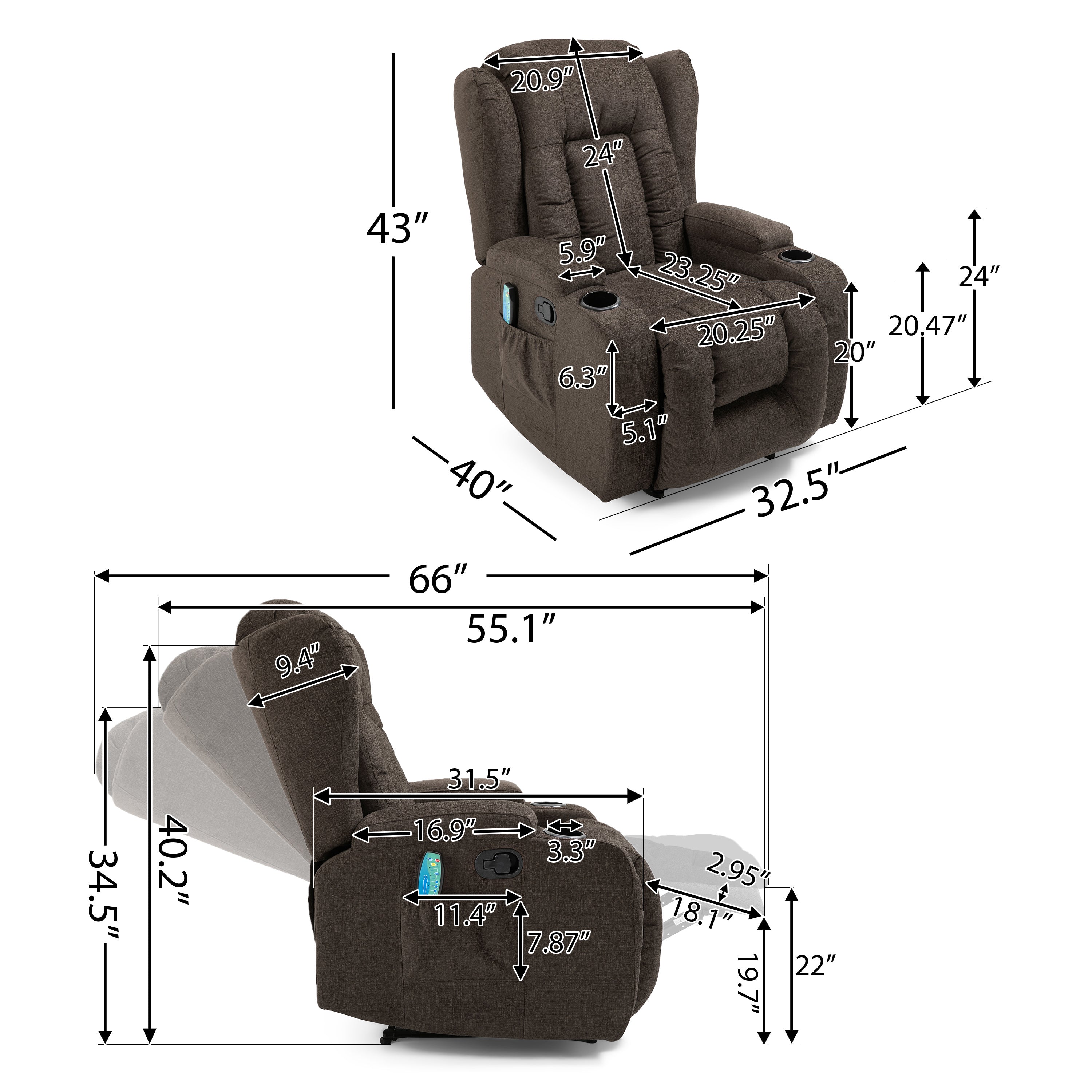 MASSAGE RECLINER