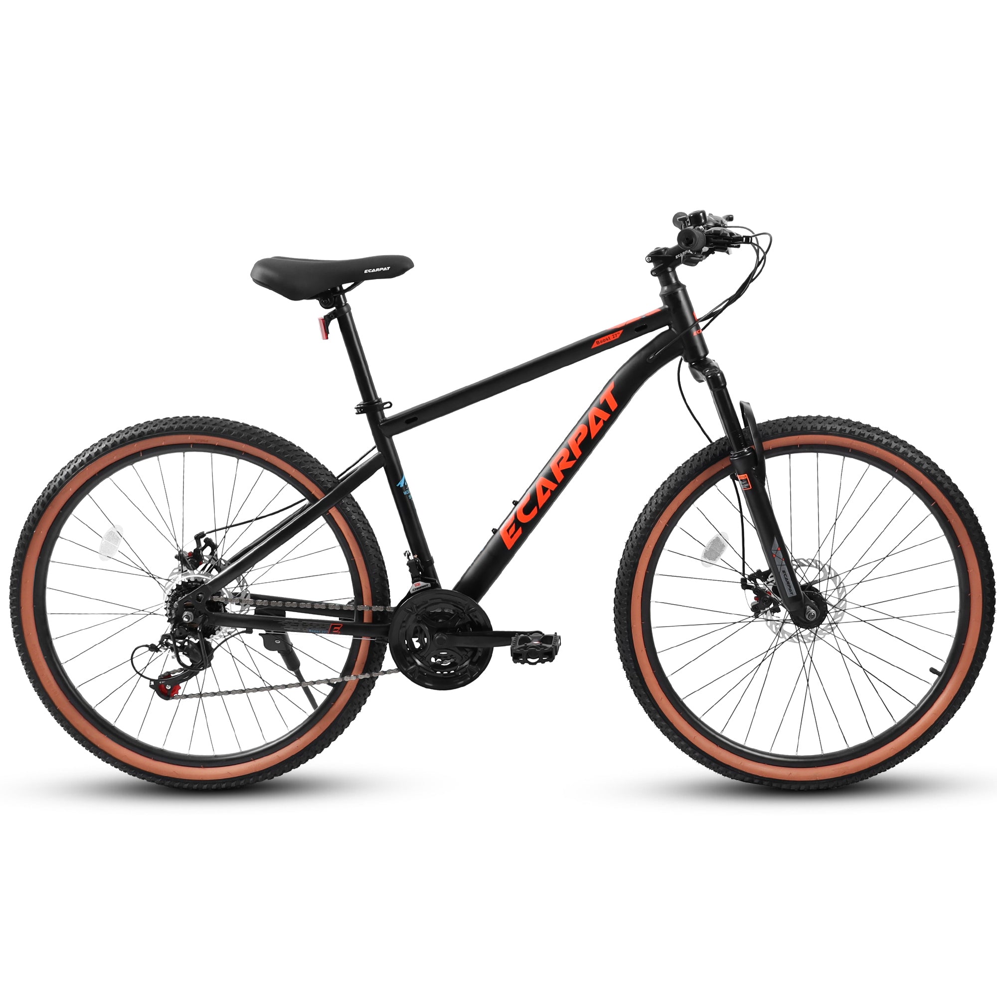 A27301 Mountain Bike 27.5 Inch Wheels, 21-Speed Mens Womens Trail Commuter City Mountain Bike,High Carbon steel Frame Disc Brakes Thumb Shifter Front Fork Bicycles