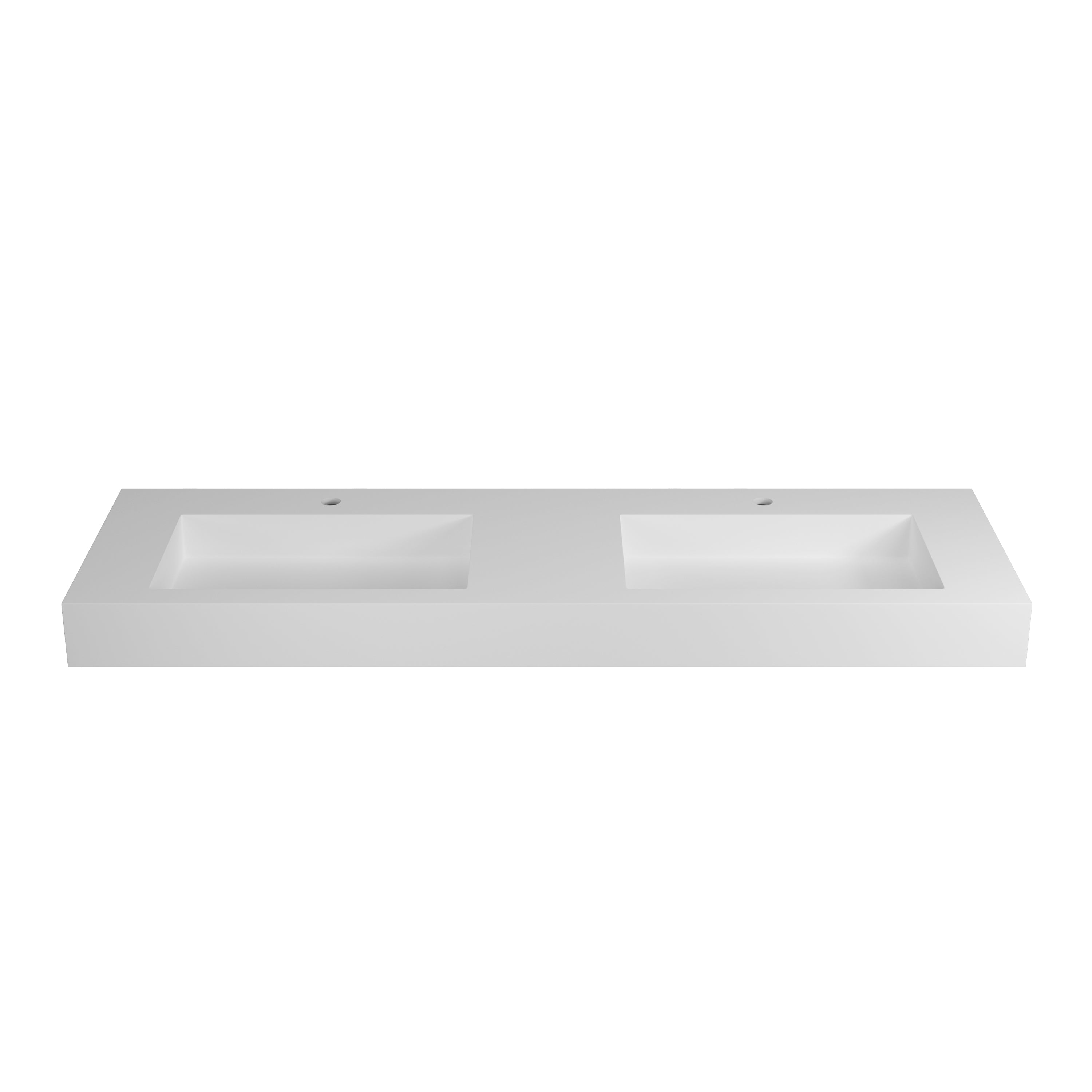 47" Solid surface wall hanging basin (double basin)
