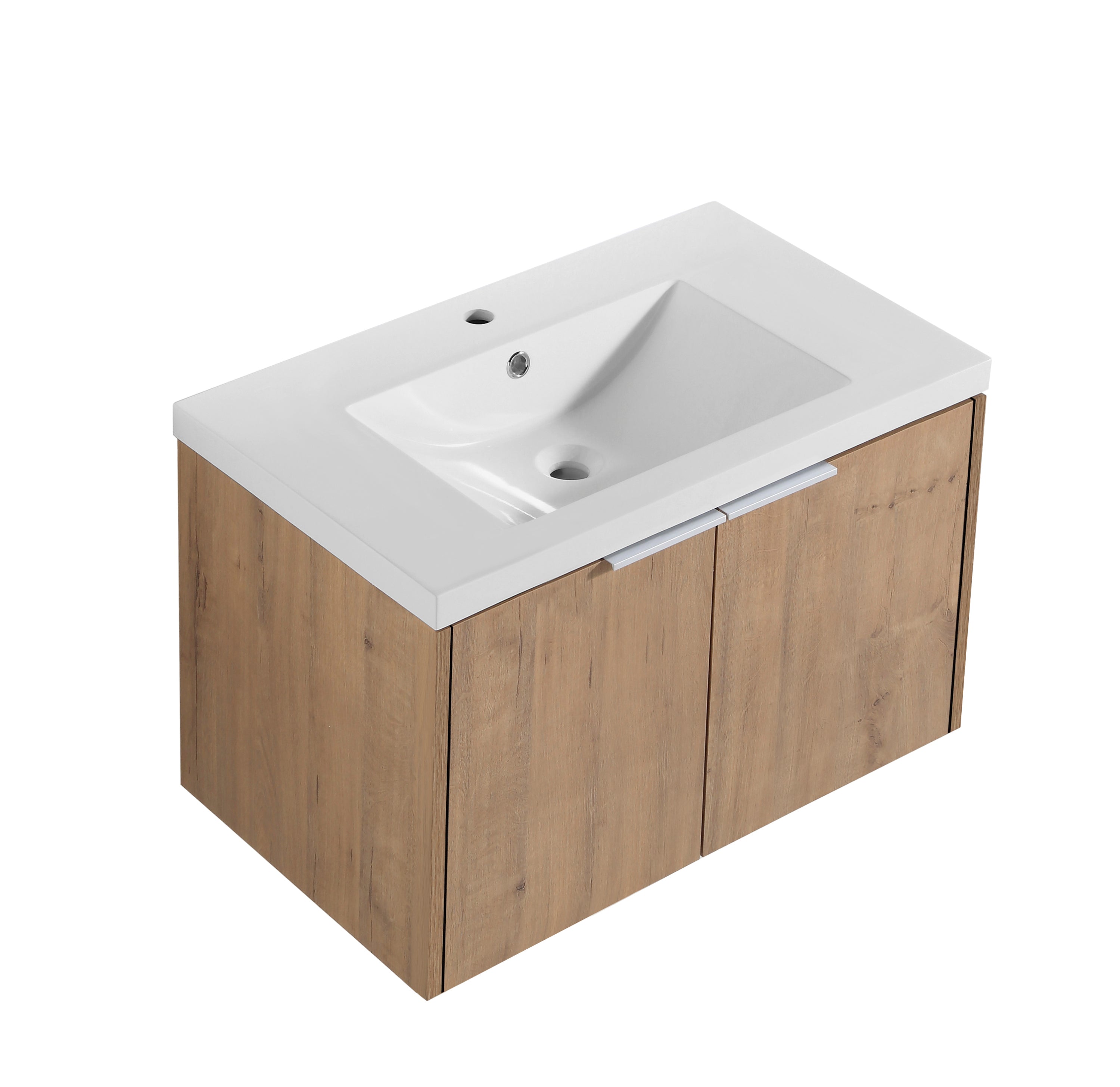 Soft Close Doors Bathroom Vanity With Sink,30 Inch For Small Bathroom,30x18-00630 IMO(KD-Packing)