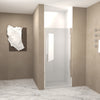 24-37 x 72 in Half-Frame Pivot Shower Door - 24 x 72 in / Brushed Nickel view 2
