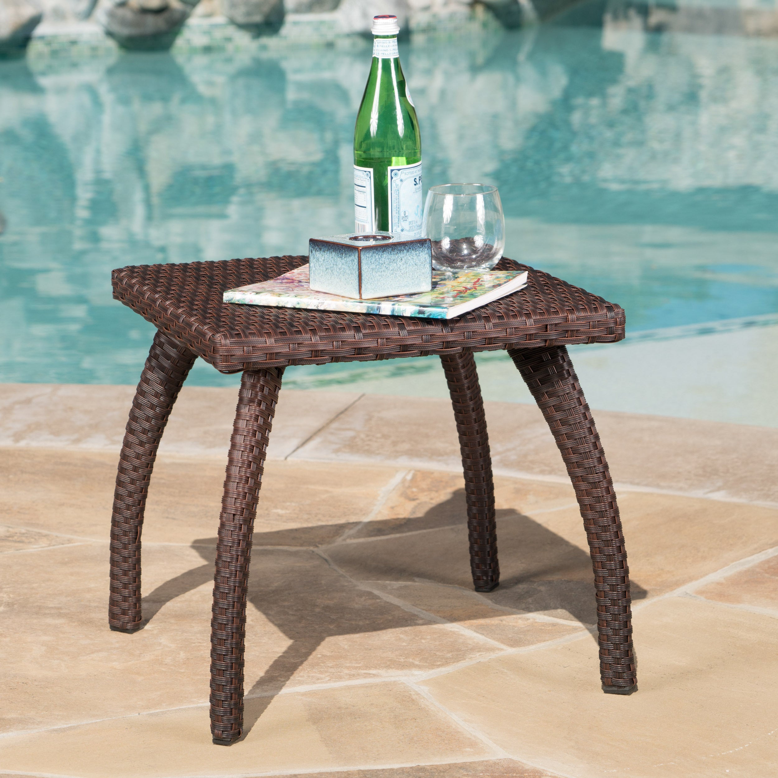 HONOLULU BROWN SIDE TABLE