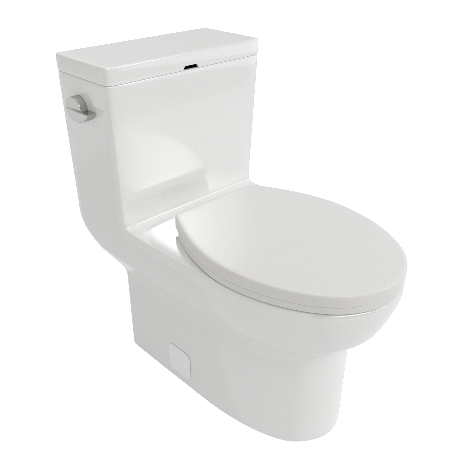 Ceramic One Piece Toilet,Single Flush with Soft Clsoing Seat