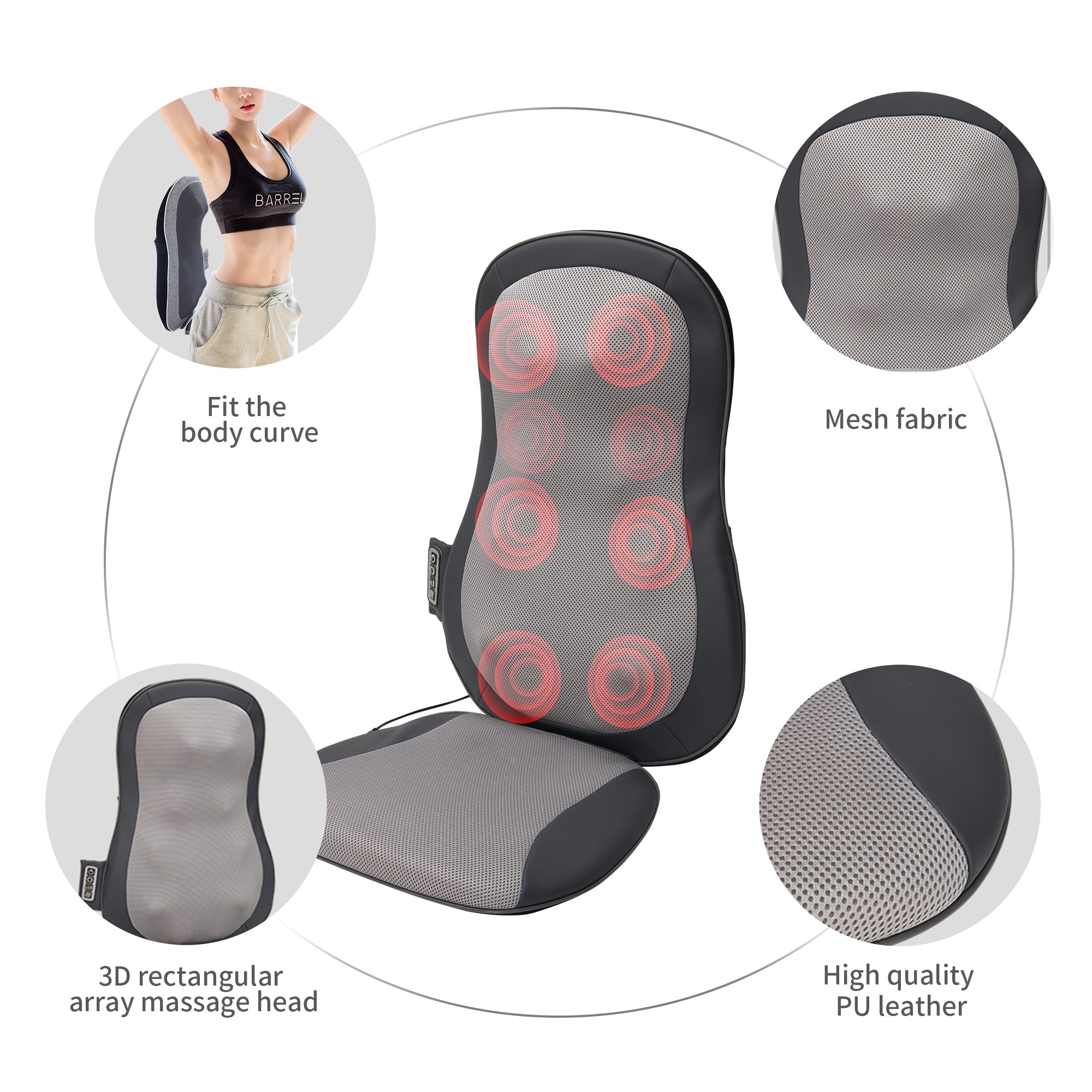 Massage nodes, full set massage pad,Thai massage car cushion