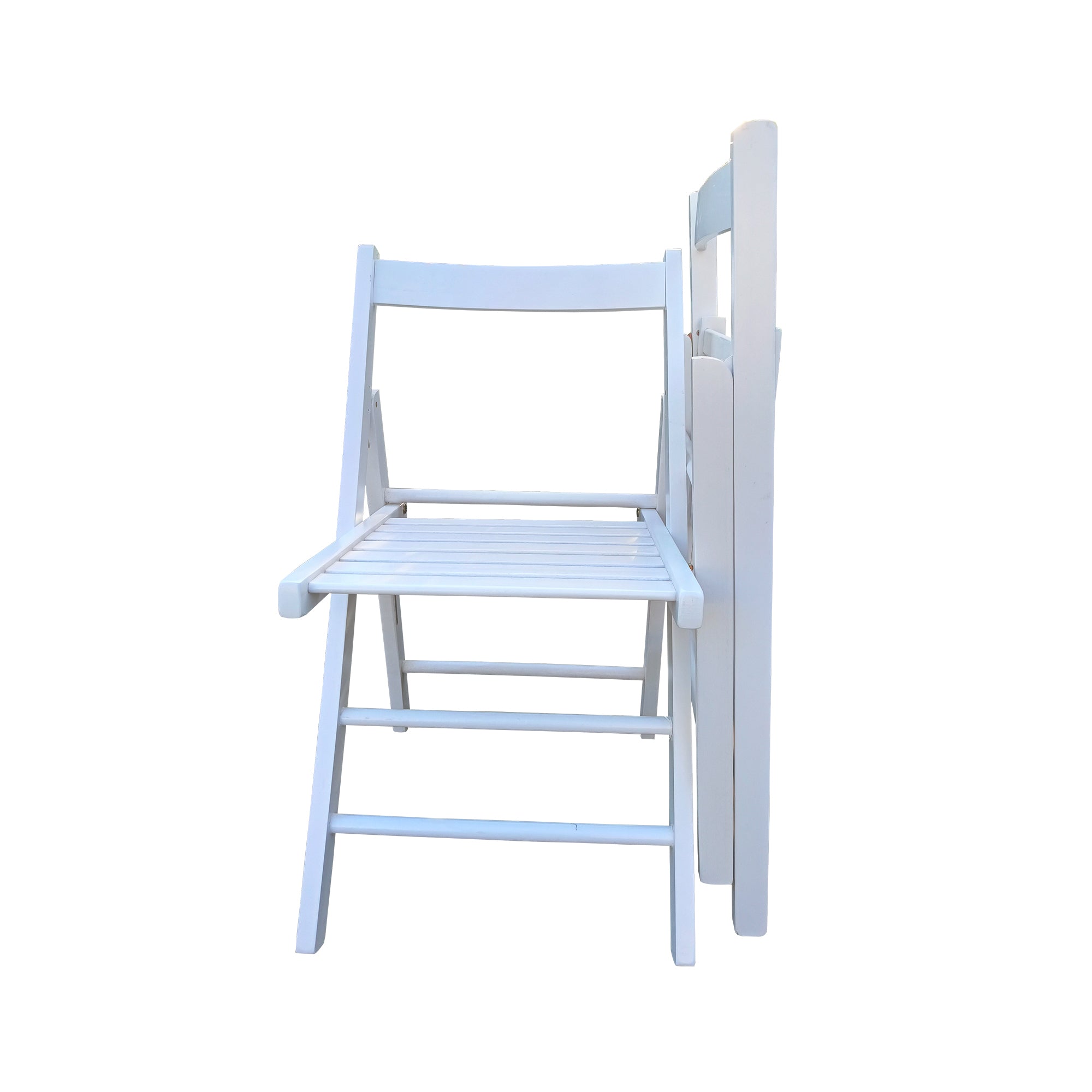 FOLDING CHAIR-2/S, FOLDABLE STYLE -WHITE