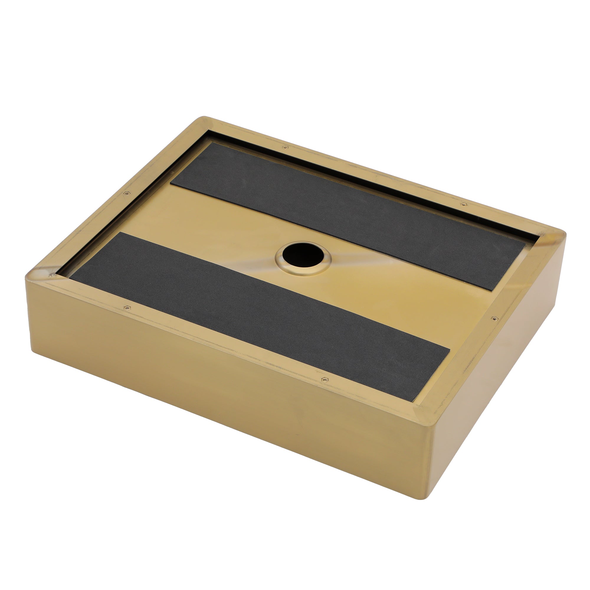 19"x15" Gold Stainless Steel Bathroom Sink with Pop Up Drain