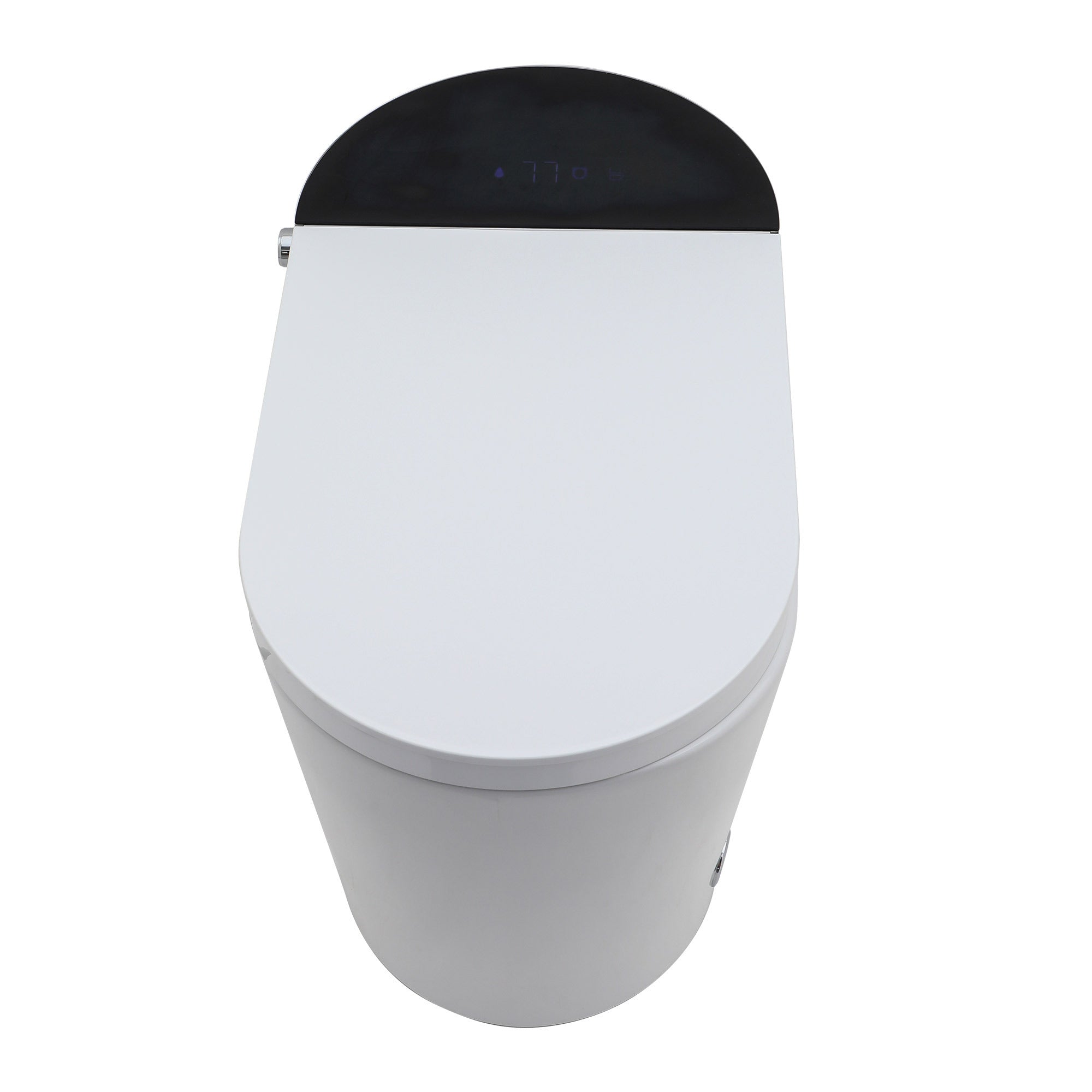 Smart Toilet with Bidet Built in, Auto Open & Close, Elongated Heated seat, Foot Sensor Flush, LED Display, Warm Water Wash, Dryer, Night Light