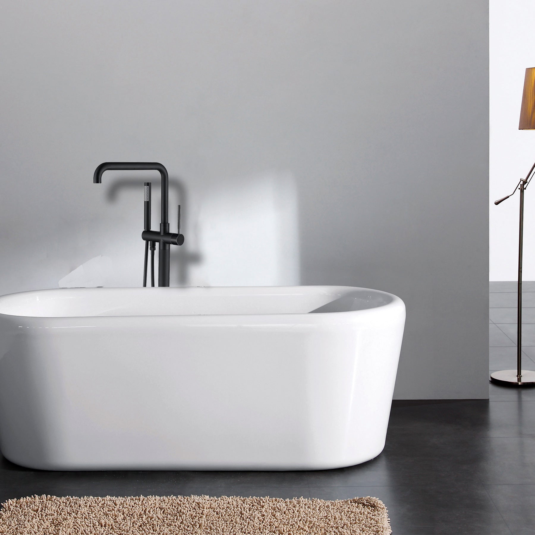 Freestanding Bathtub Faucet with Hand Shower