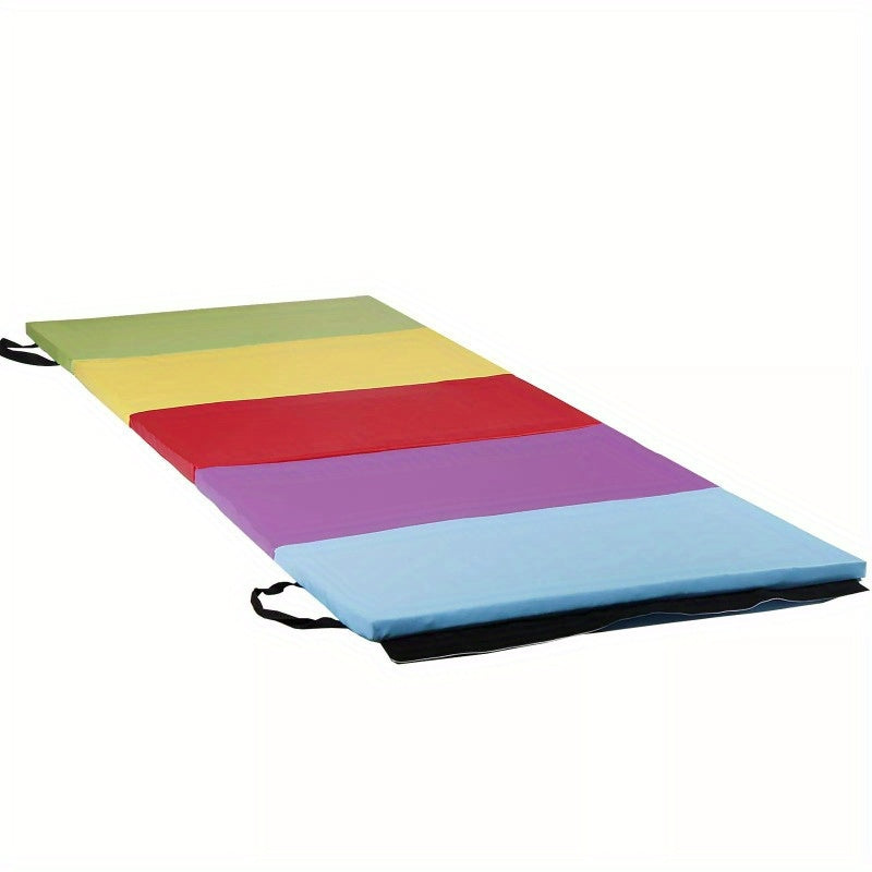 6FT x 2.5FT Foldable Gymnastics Mat for Kids Padded Lightweight w/ Carrying Handle